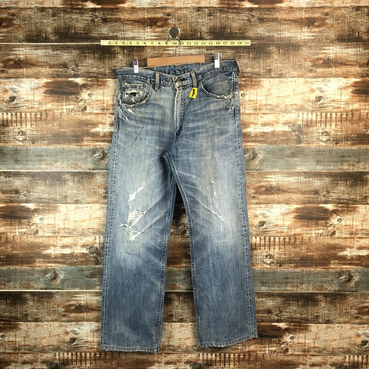 Levi's Levis Blue Distressed ripped Denim Pants #A2119 Size US 32 / EU 48 - 1 Thumbnail