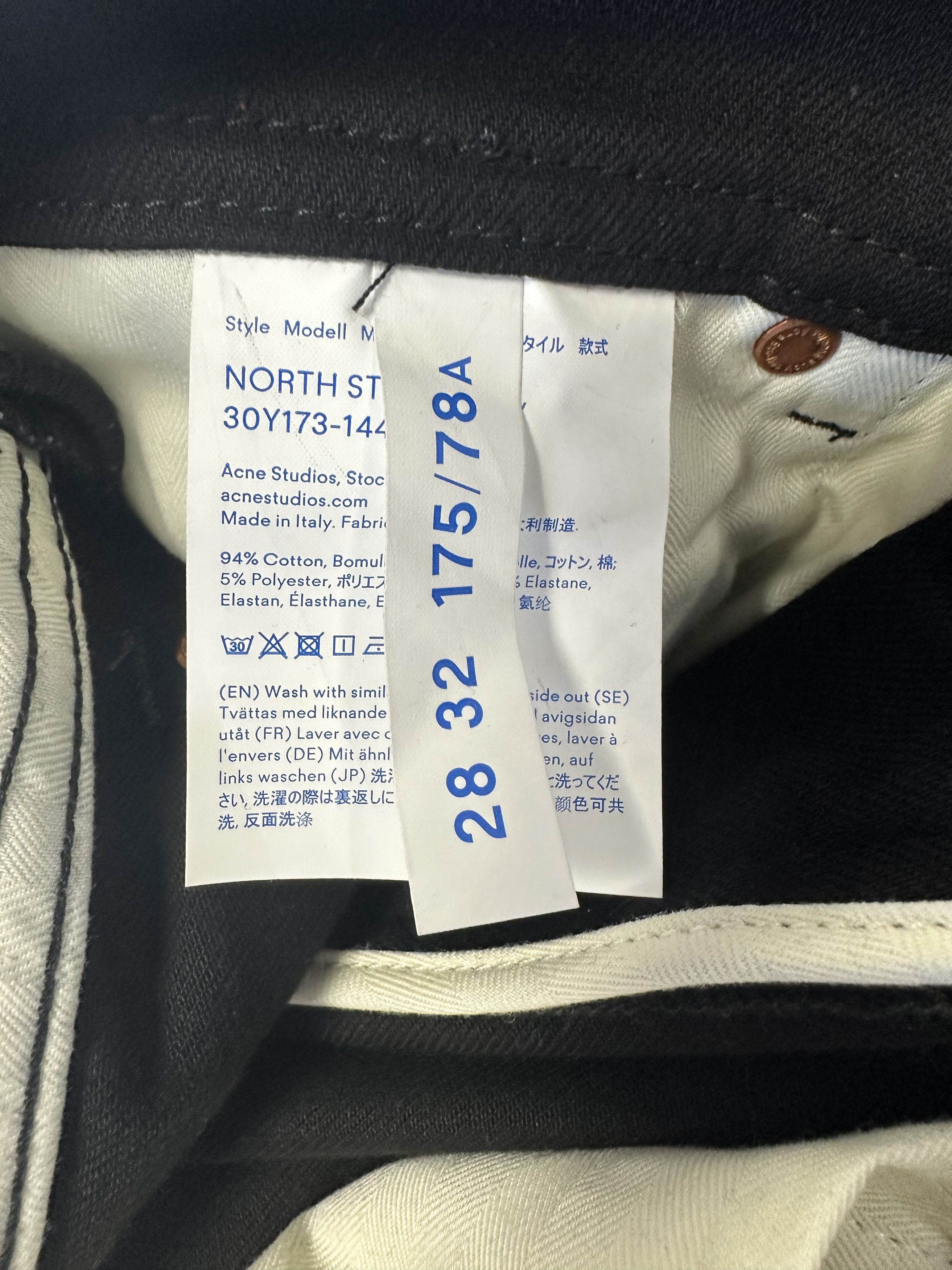 Acne Studios Acne Studios North Skinny Fit Jeans Size 28" / US 6 / IT 42 - 3 Thumbnail