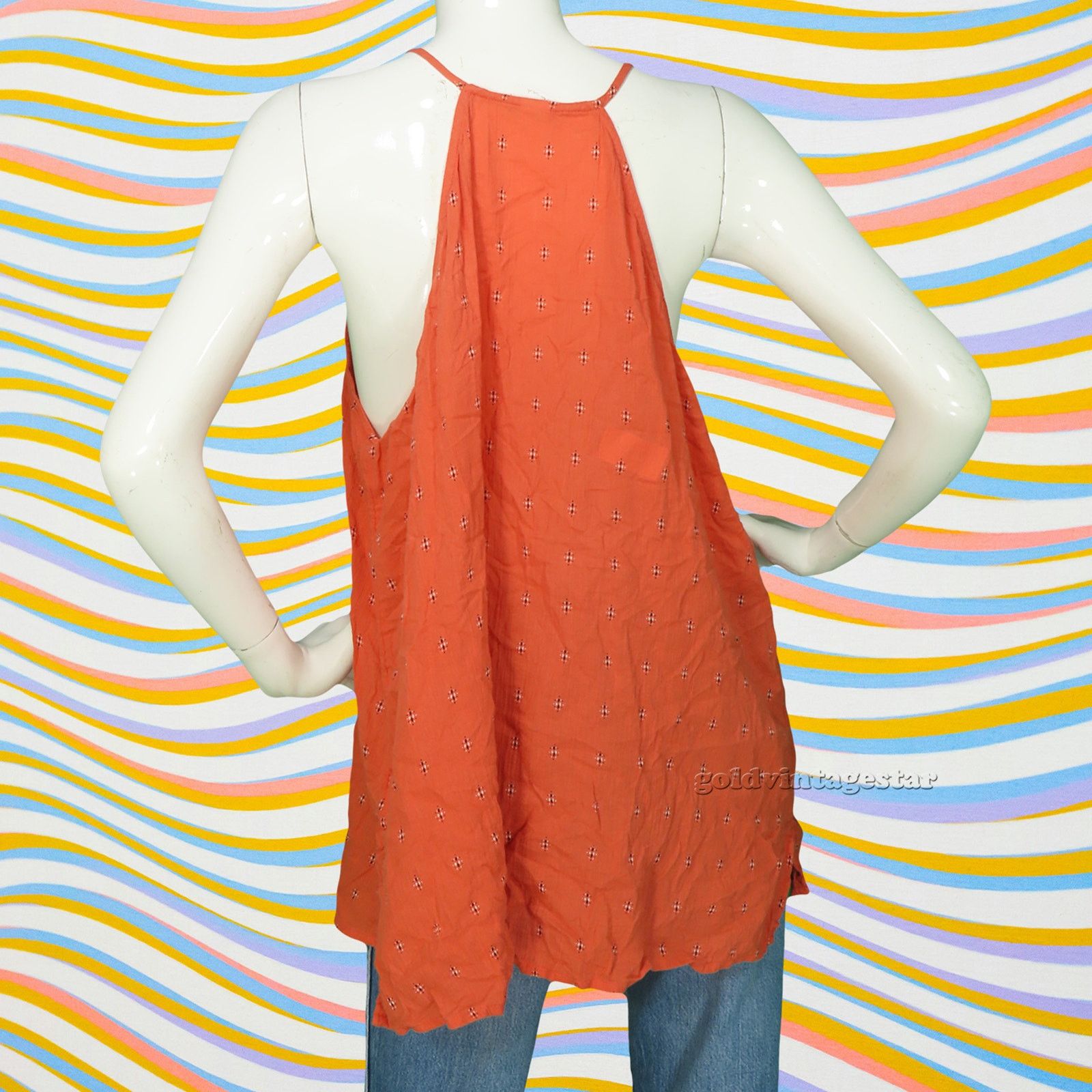 Other Old Navy Top XL Embroidered Halter Size XL / US 12-14 / IT 48-50 - 6 Thumbnail