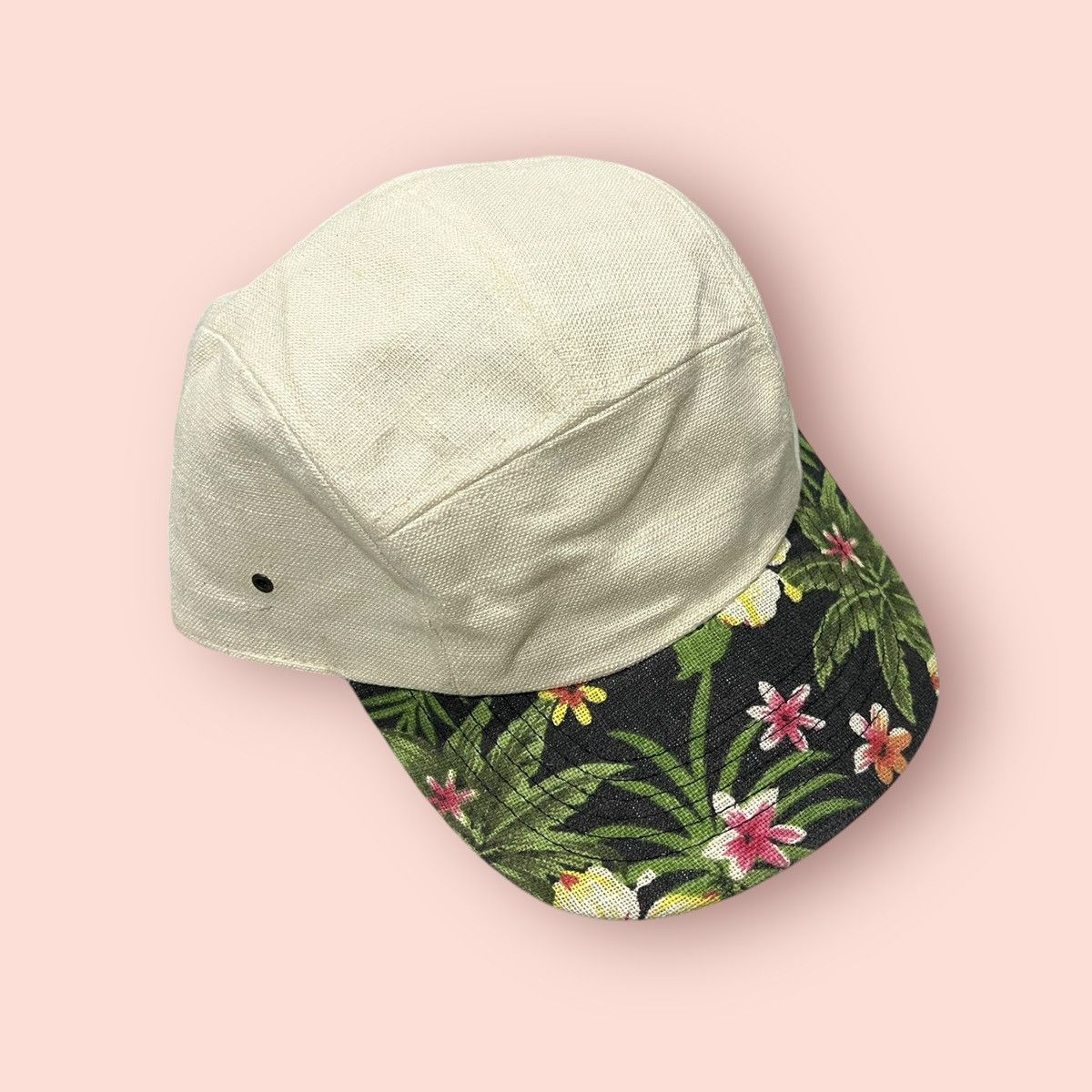 Japanese Brand × Vintage VINTAGE SMIR NASLI FLORAL VISOR 5 PANEL SNAPBACK HAT Size ONE SIZE - 3 Thumbnail