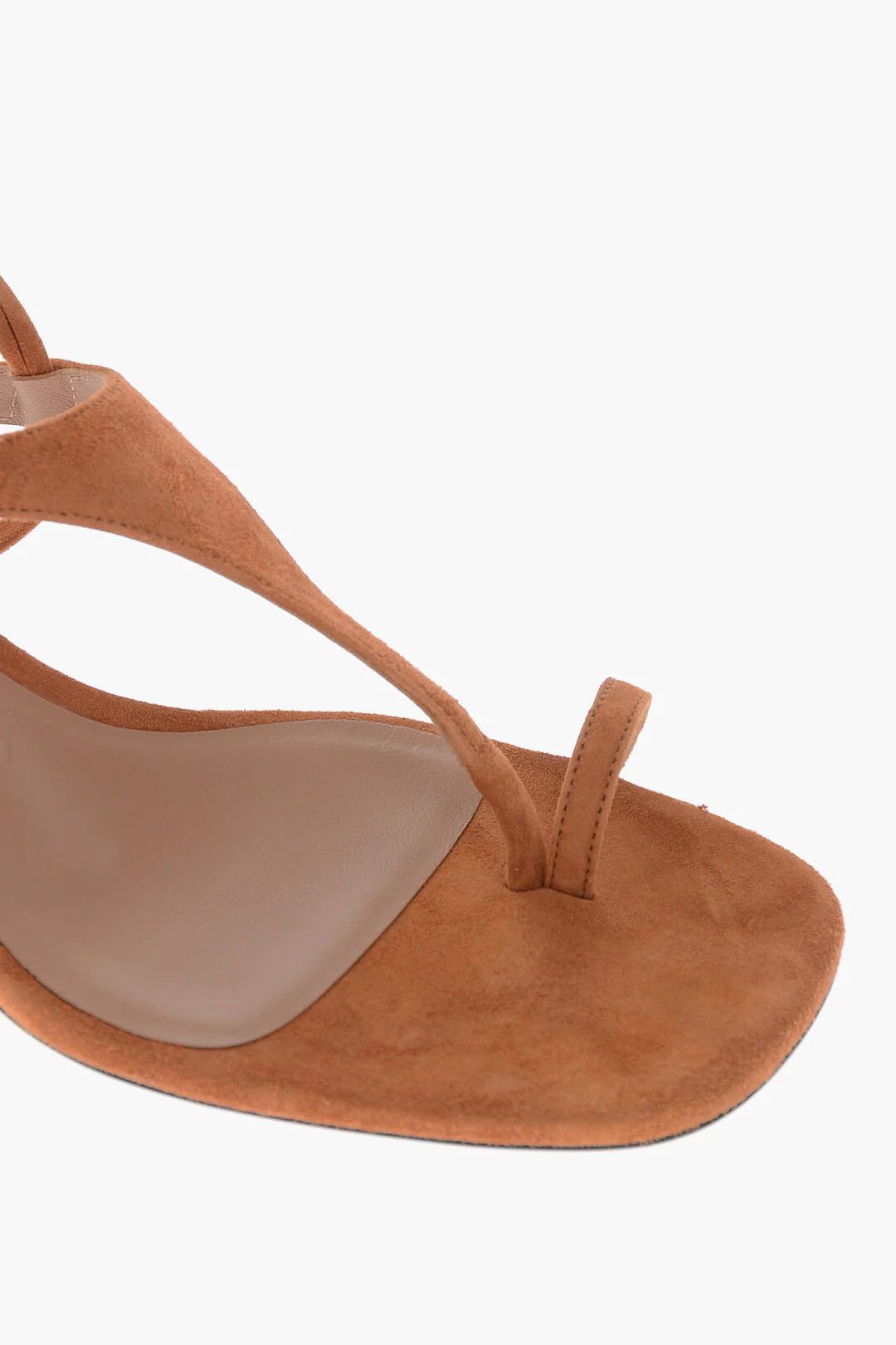 The Attico og1mm0426 Suede Thong Sandals in Orange Size US 8.5 / IT 38.5 - 4 Thumbnail