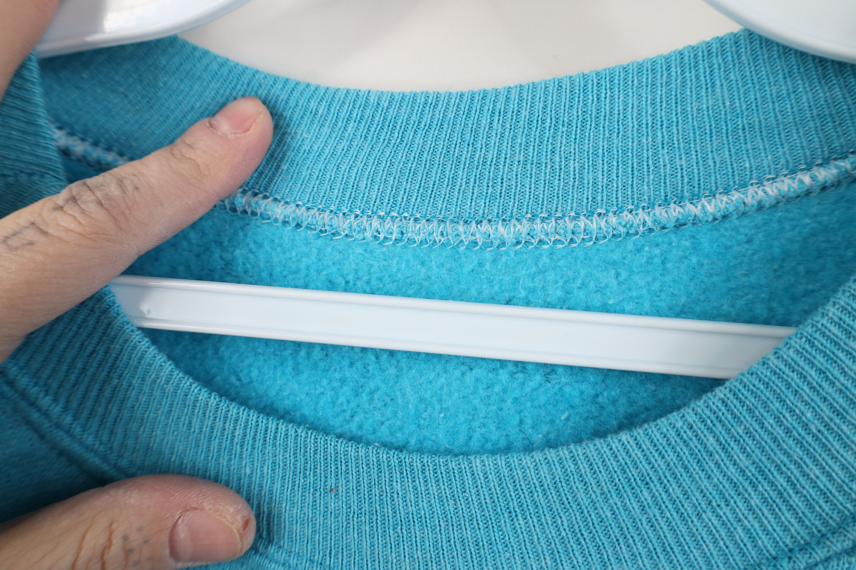 Vintage Vintage 90s Streetwear Cream Cone Crewneck Sweatshirt Blue Size L / US 10 / IT 46 - 8 Thumbnail
