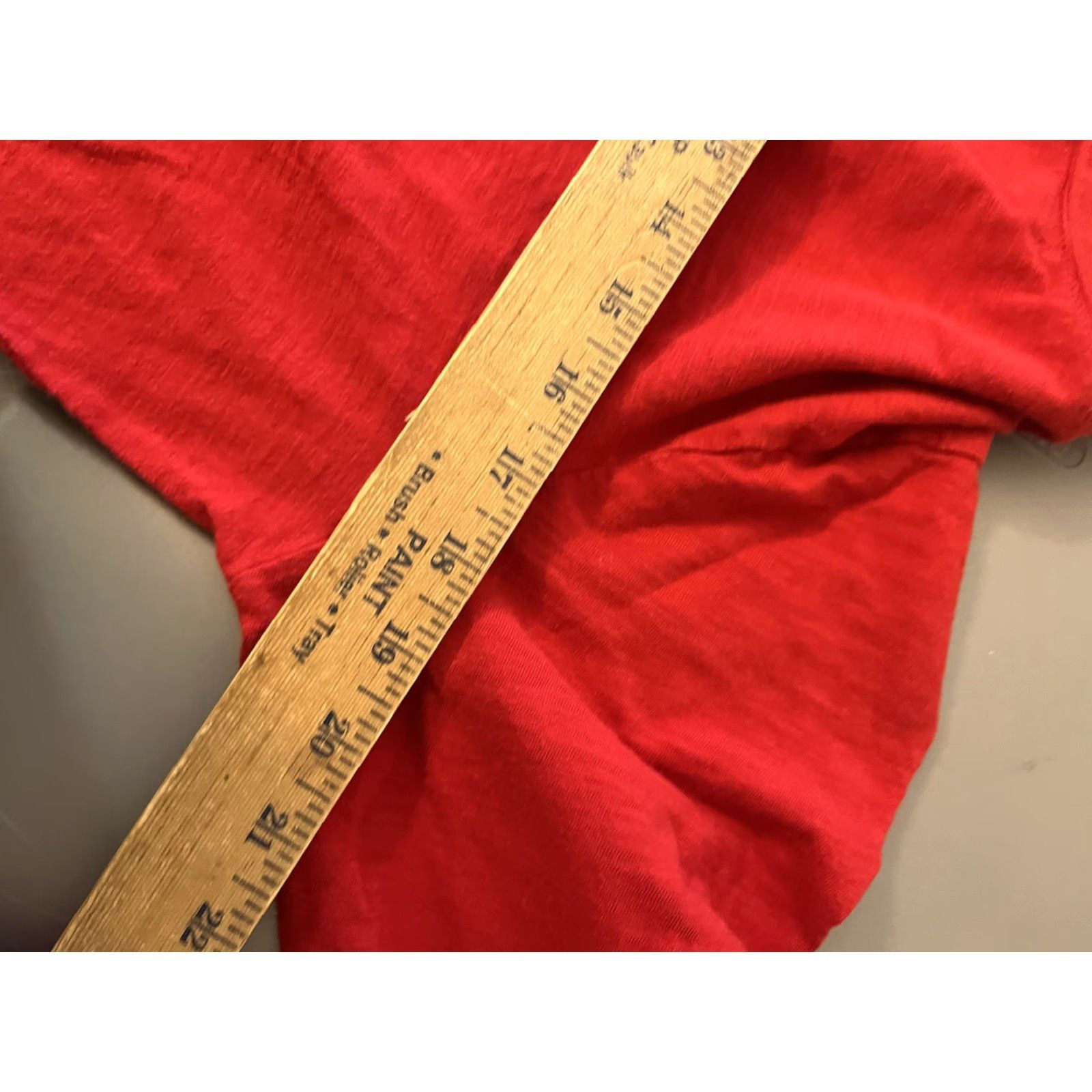 Old Navy Old Navy Womens Solid Red Cotton Round Neck Long Sleeve Large T-Shirt Size L / US 10 / IT 46 - 5 Thumbnail