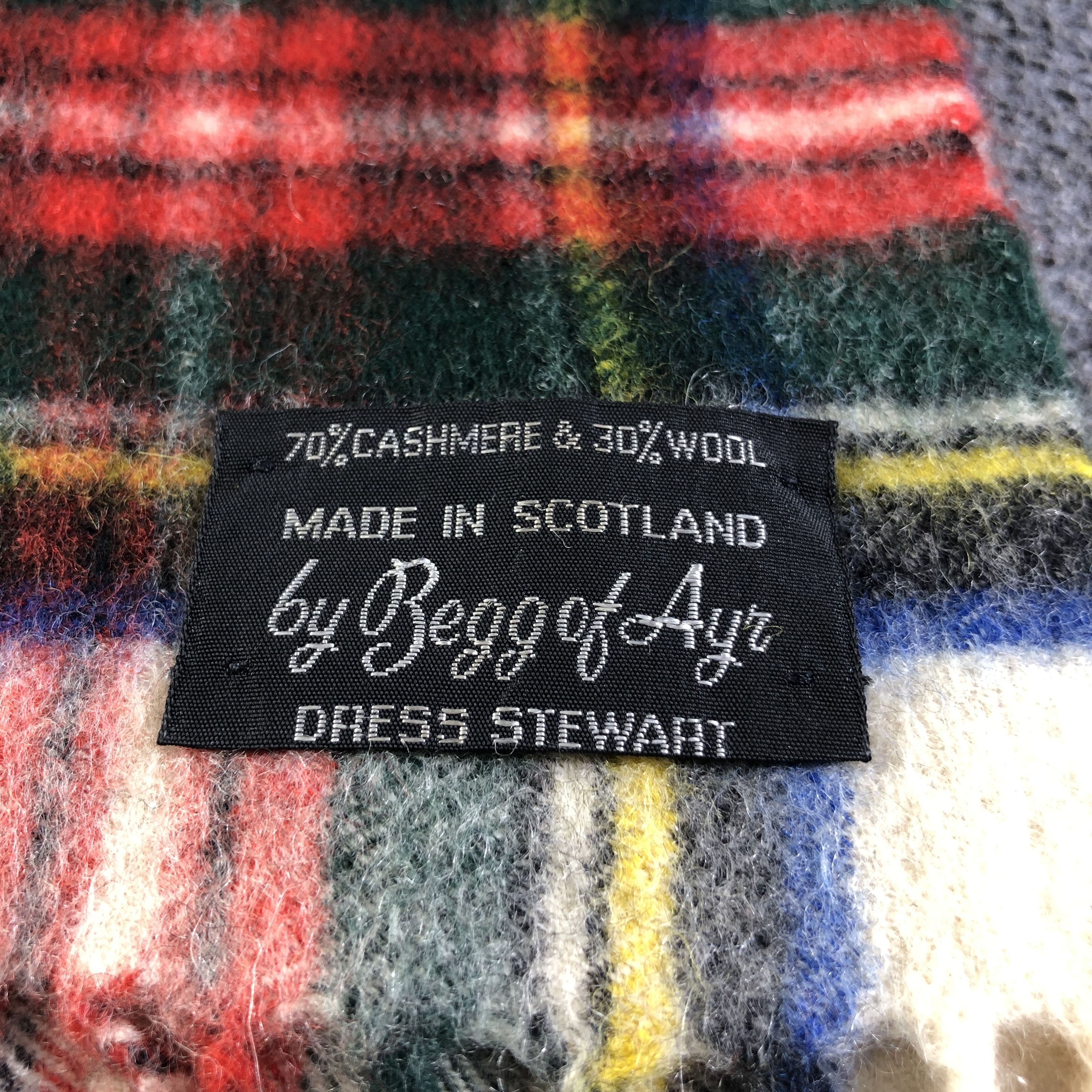 Begg x Co Begg of Ayr Cashmere/Wool Scarf Muffler V2781 Size ONE SIZE - 5 Thumbnail