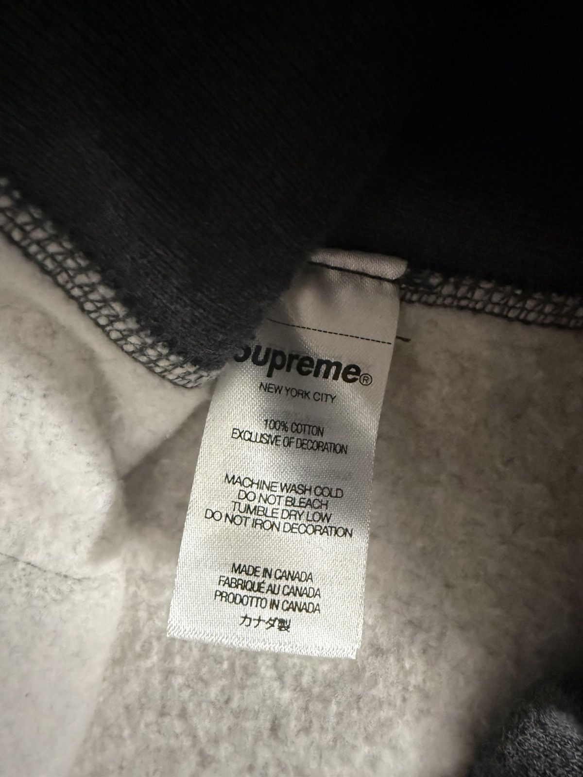 Supreme box logo hoodie 2021 - Charcoal size xl