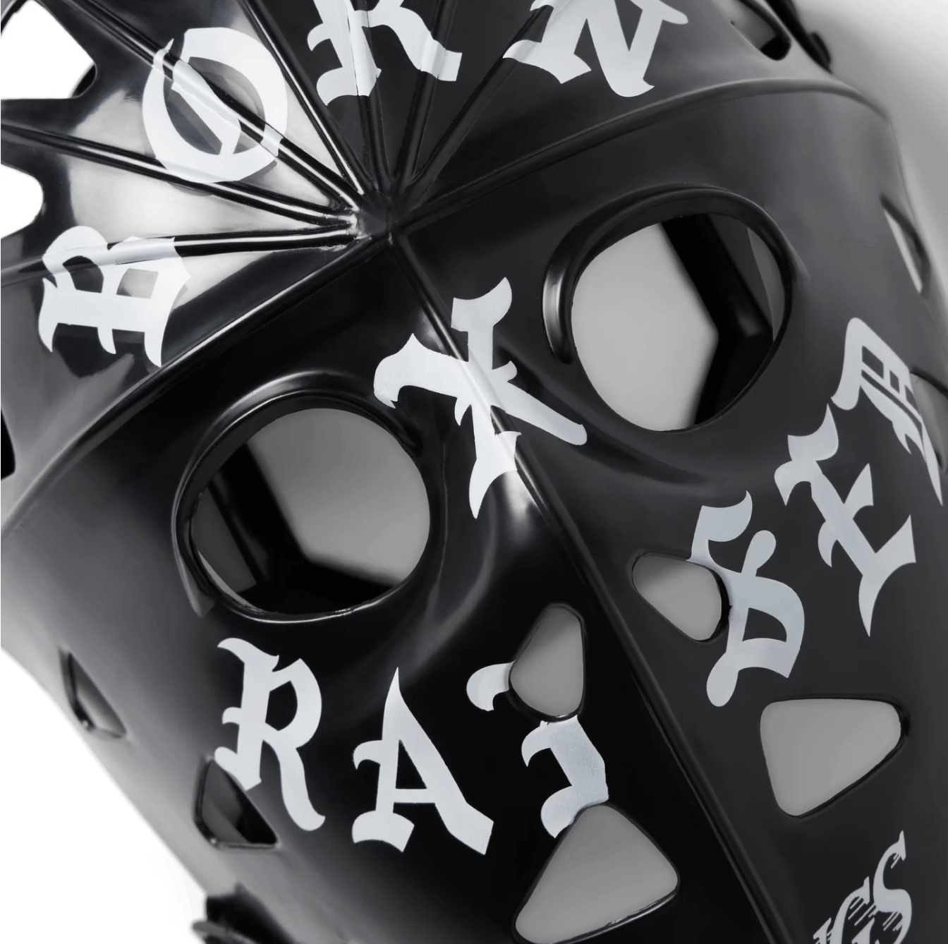 Born X Raised BORN X RAISED + KINGS ROCKER HOCKEY MASK: BLACK Size ONE SIZE - 3 Thumbnail