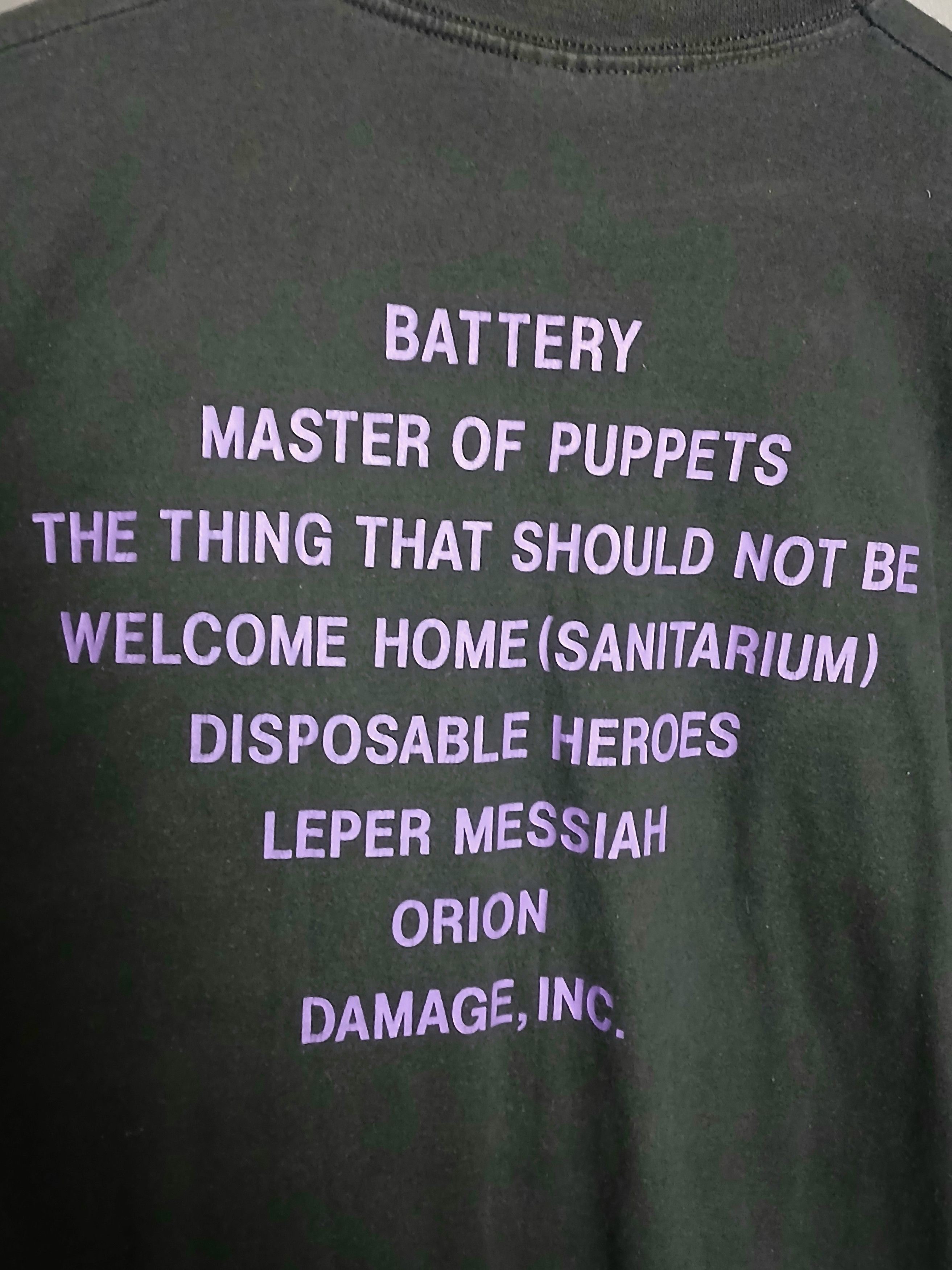 Band Tees × Metallica Metallica Master Of Puppets T-Shirt Size US L / EU 52-54 / 3 - 4 Thumbnail