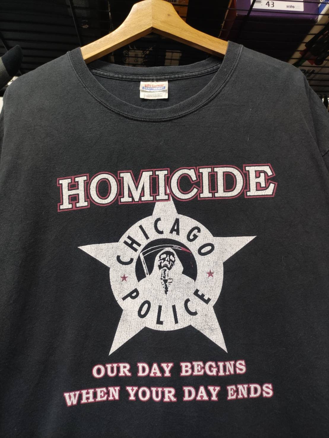 Vintage Vtg 00's Homicide Chicago Police T-Shirt Size US XL / EU 56 / 4 - 1 Thumbnail