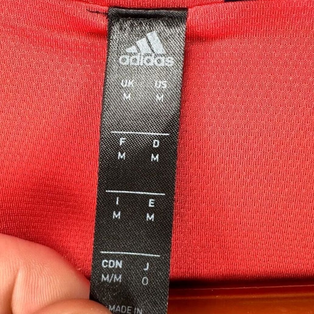 Adidas Adidas Axis Wind Jacket Mens Medium Blue Red Colorblock Full Zip Hooded Windbreaker Jacket Size US M / EU 48-50 / 2 - 6 Thumbnail