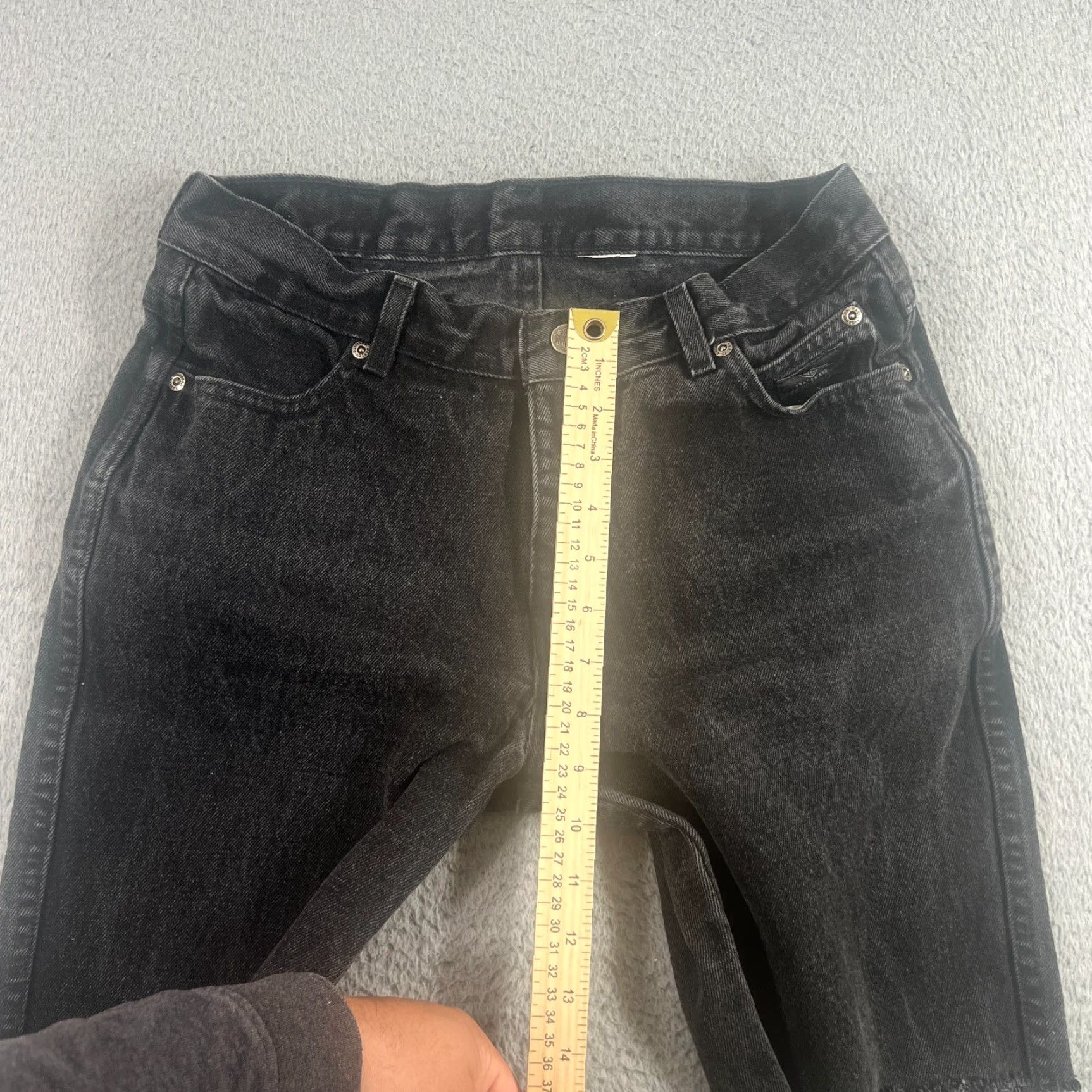 Harley Davidson VINTAGE Harley-Davidson Denim Shorts 31 Black Y2K 90s Skater Workwear Mens Size US 31 - 3 Thumbnail