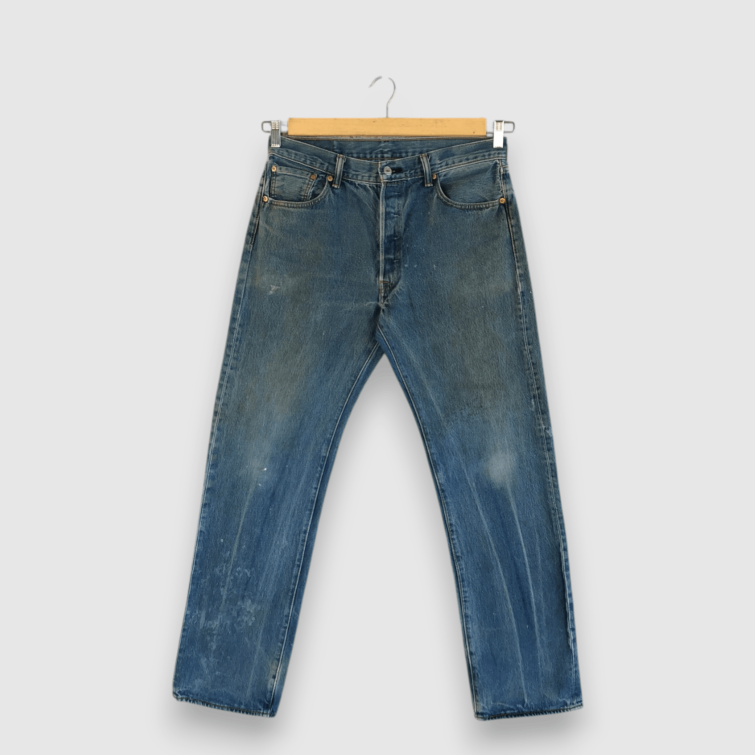 Levi's Vintage LVC 90s Levis 501 Faded Jeans Levi's Stonewsh Denim Size US 32 / EU 48 - 1 Thumbnail