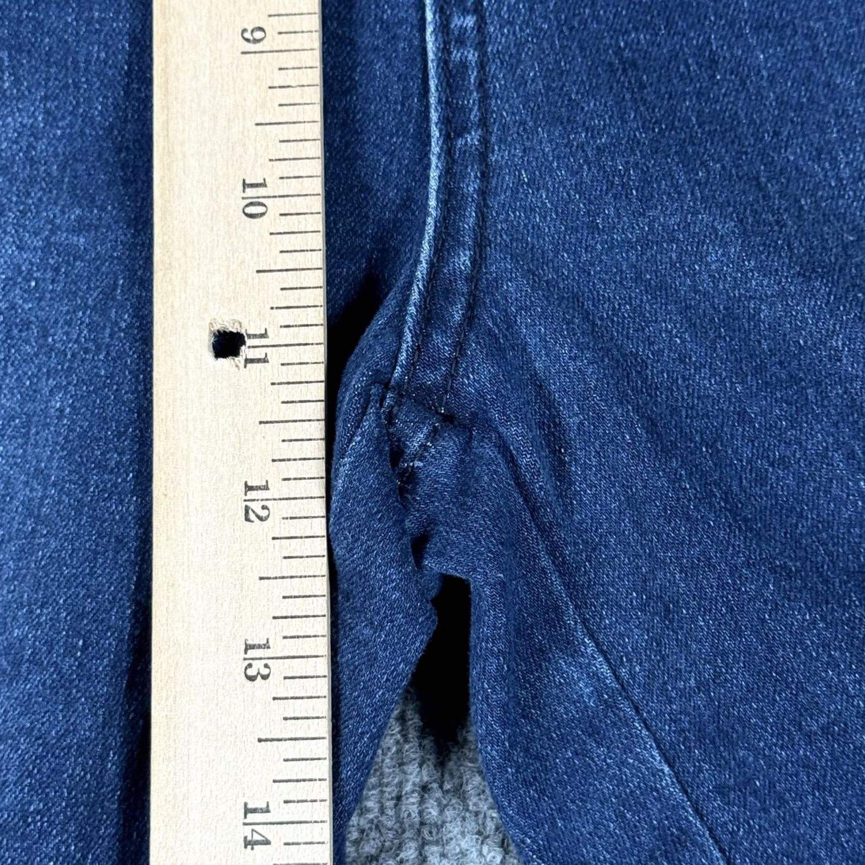 Vintage VINTAGE? No. Flamingo Jeans Blue High Rise Skinny Stretch Denim 30" Waist Regular Large Women Size 36" / US 14 / IT 50 - 5 Thumbnail