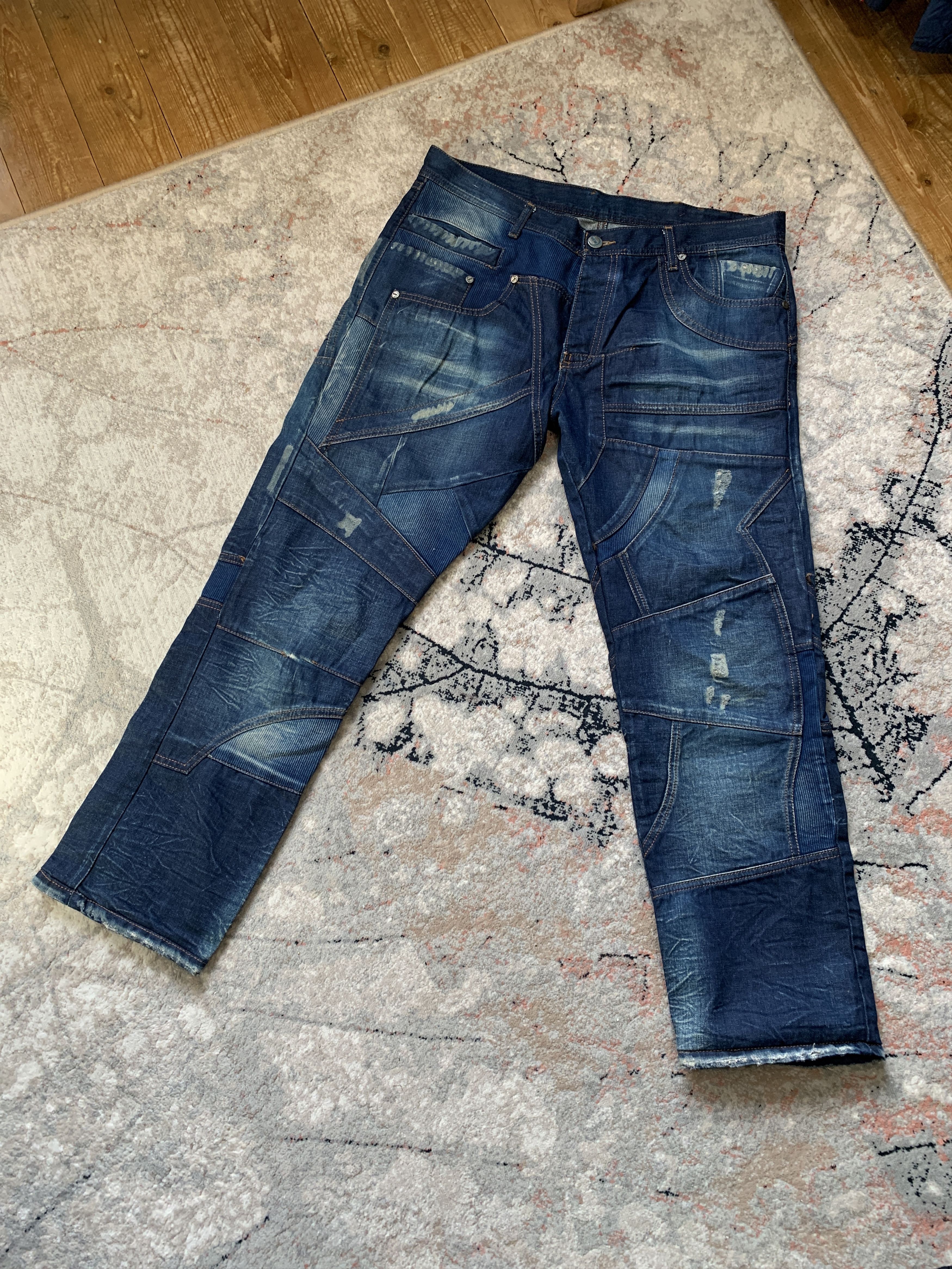 Japanese Brand Bar Of Denim Vintage Jeans Size US 36 / EU 52 - 1 Thumbnail