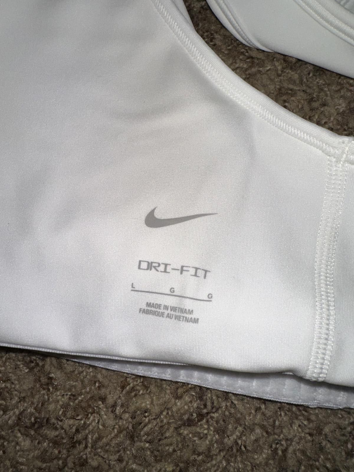 Nike Nike Pro Women’s Classic White Sports Bra Size ONE SIZE - 2 Thumbnail