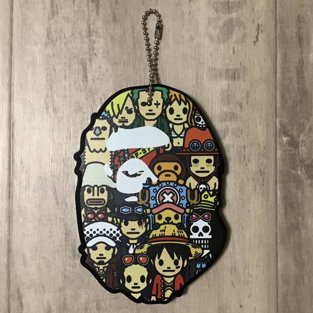 Bape BAPE × ONE PIECE APE HEAD Card Case Luffy a bathing ape Size ONE SIZE - 1 Thumbnail
