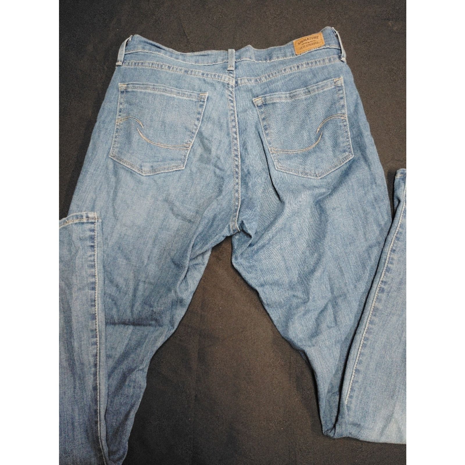 Levi's Signature Levi Strauss Mid Rise Curvy Bootcut Jeans Size 27" / US 4 / IT 40 - 7 Thumbnail