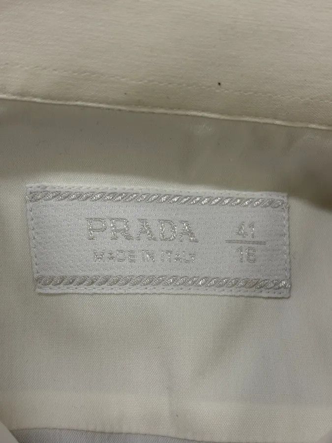 Prada SS2009 Prada White Minimalist Shirt Size US L / EU 52-54 / 3 - 7 Thumbnail