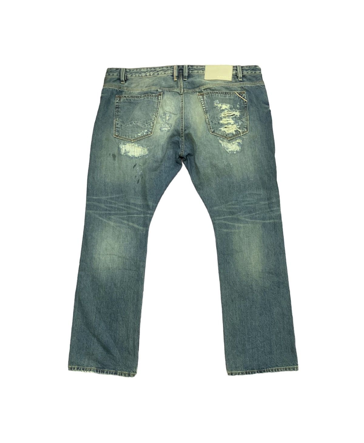 Cult Of Individuality 💥Crazy CULT of INDIVIDUALITY PATCHWORK SASIKO SELVAGE JEANS Size US 44 / EU 60 - 3 Thumbnail