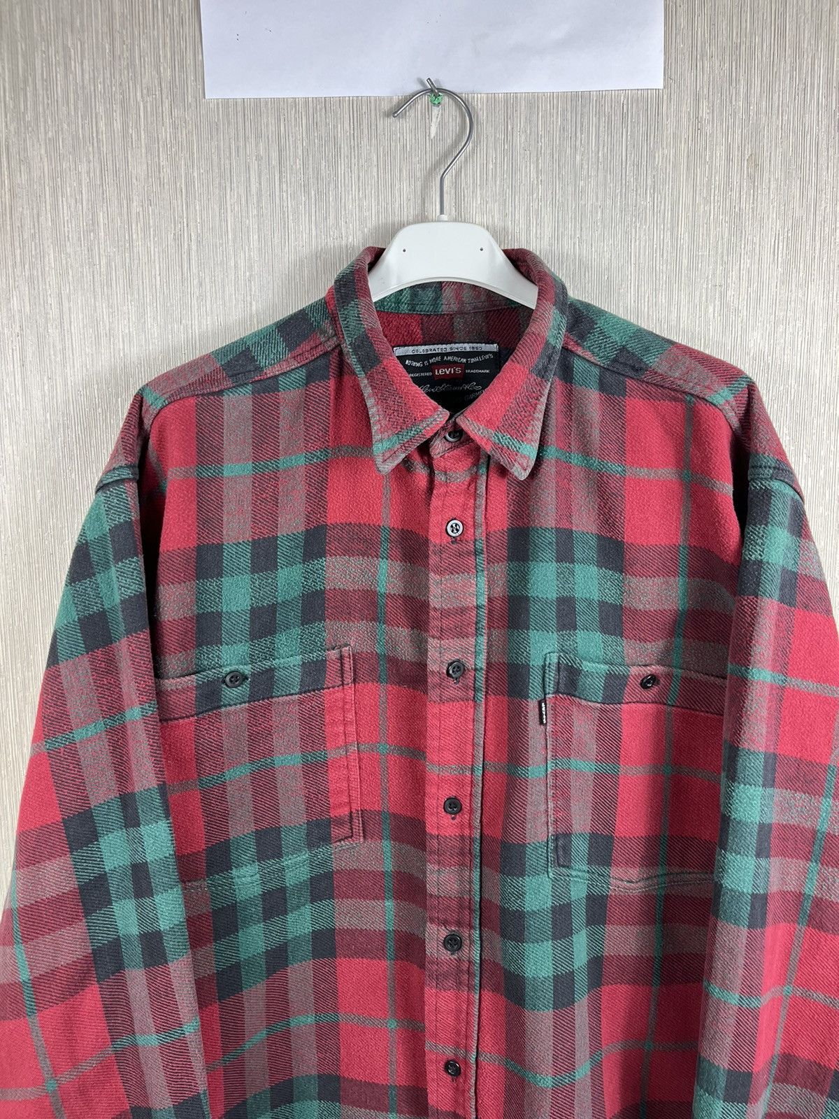 Flannel × Levi's × Vintage Vintage Levi’s plaid flannel shirt checked jacket black tab Size US M / EU 48-50 / 2 - 4 Thumbnail