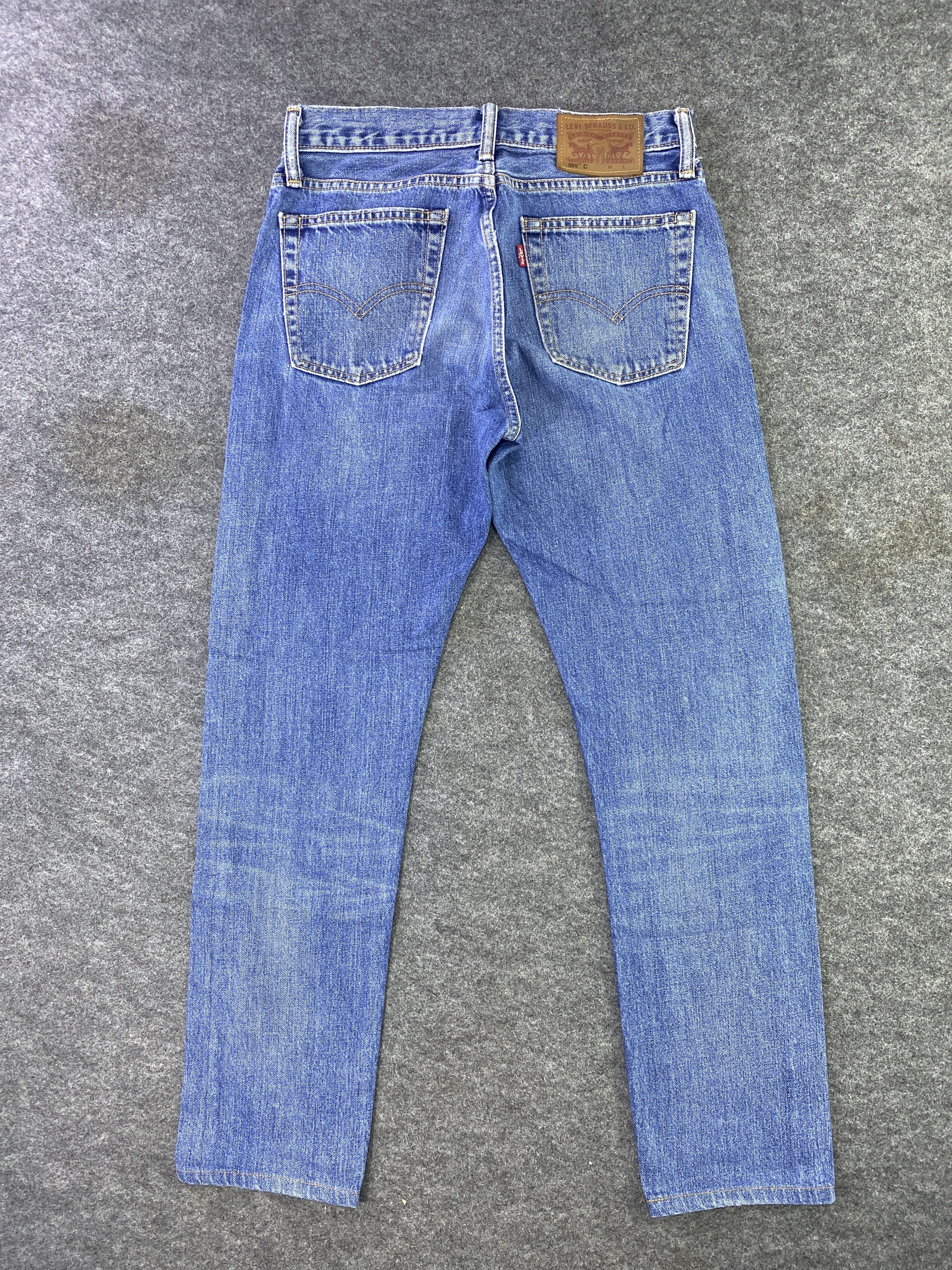 Levi's Vintage Levi's 505 C Distress Blue wash Jeans - J877 Size 29" - 3 Thumbnail