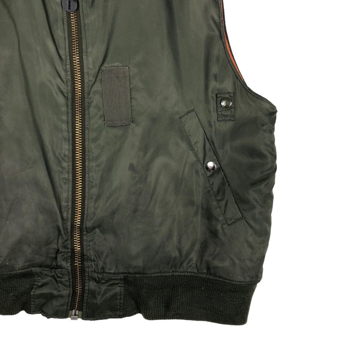 Japanese Brand 🔥Vintage Bomber Vest Jacket Ma-1 Military Buzz Ricksons Size US L / EU 52-54 / 3 - 5 Thumbnail