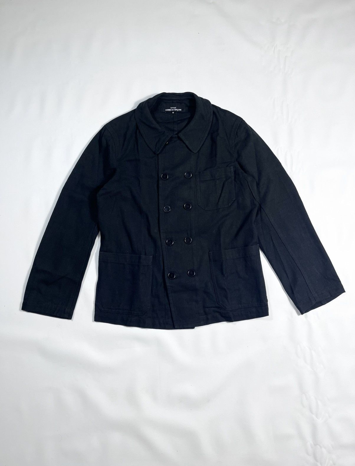 Tricot Comme des Garcons TRICOT CDG AD2001 DOUBLE BREASTED CHORE JACKET Size M / US 6-8 / IT 42-44 - 1 Thumbnail