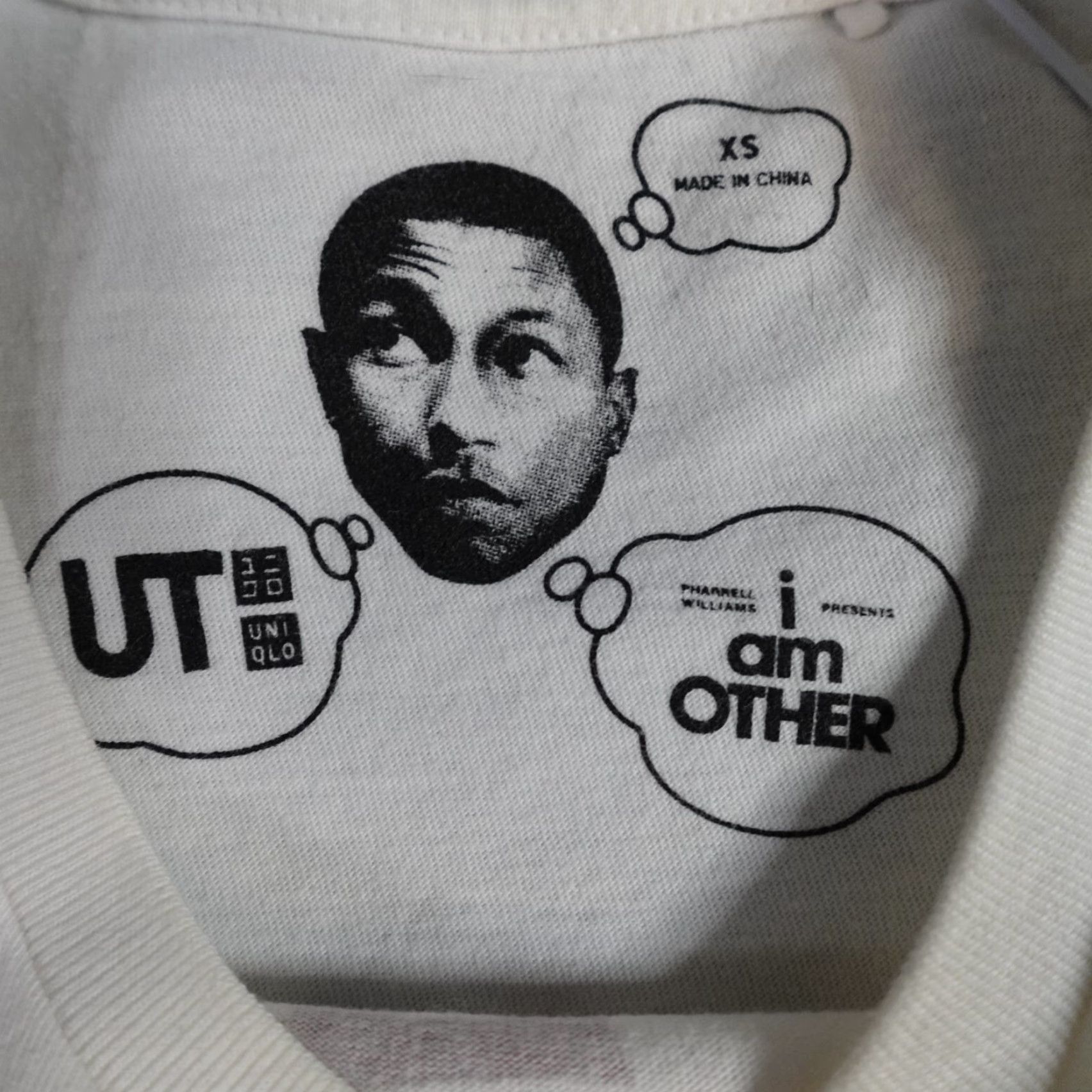 Uniqlo Uniqlo X Pharrell T-shirt XS White Men XS T-Shirt I Am Other The Same is Lame Yellowing Sleeve Size US XS / EU 42 / 0 - 3 Thumbnail