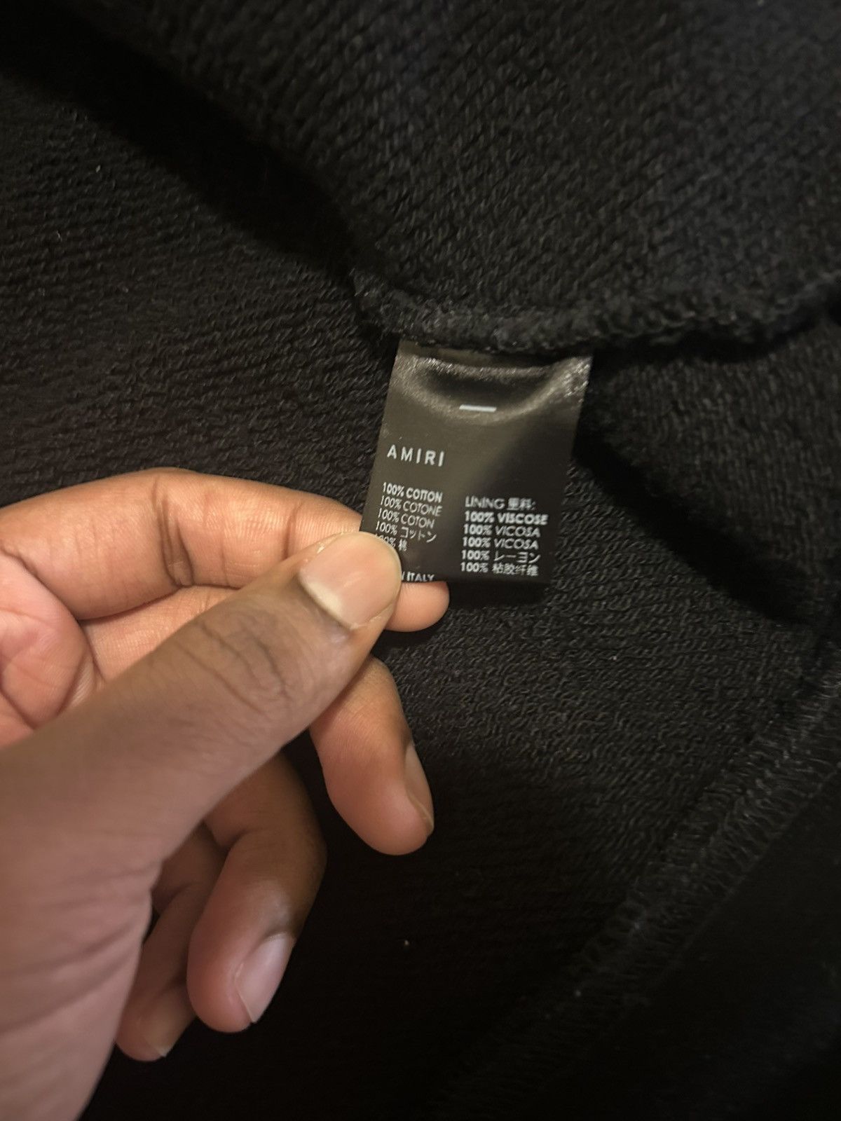 Amiri Black Amiri MA Core Zip Up Size US M / EU 48-50 / 2 - 6 Thumbnail