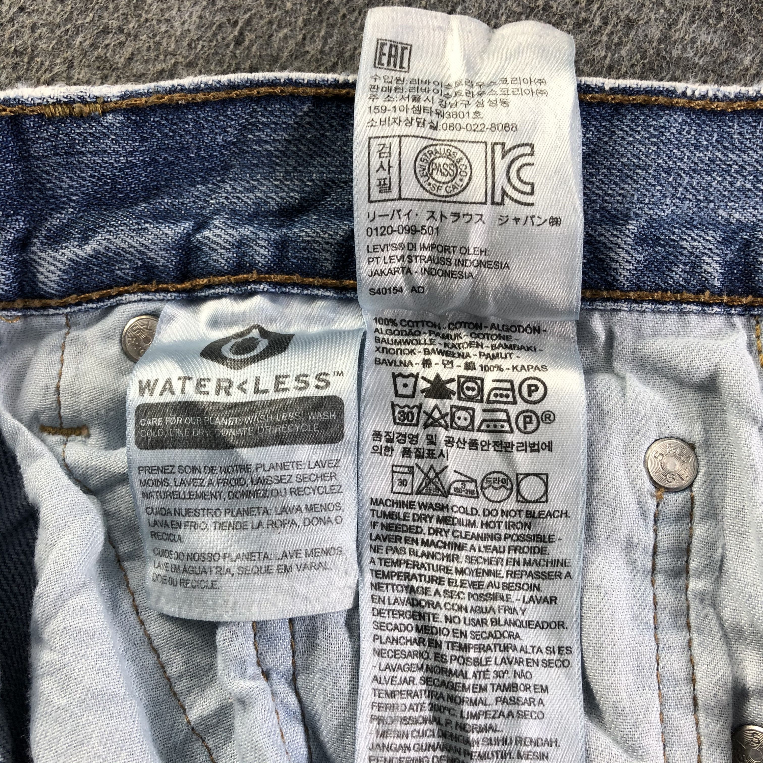 Levi's Vintage Blue Wash Levis 569 Jeans-J4273 Size US 37 - 12 Thumbnail
