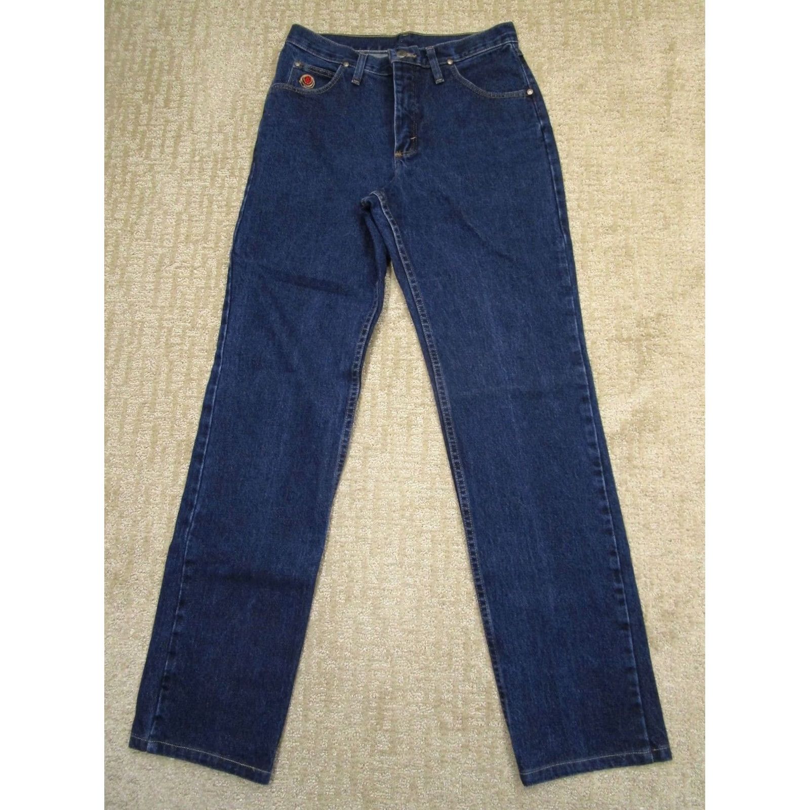 Wrangler Wrangler 20X Jeans Women 10 Blue High Rise Straight Western Pants Dark Wash VTG Jeans Size 32" / US 10 / IT 46 - 2 Thumbnail