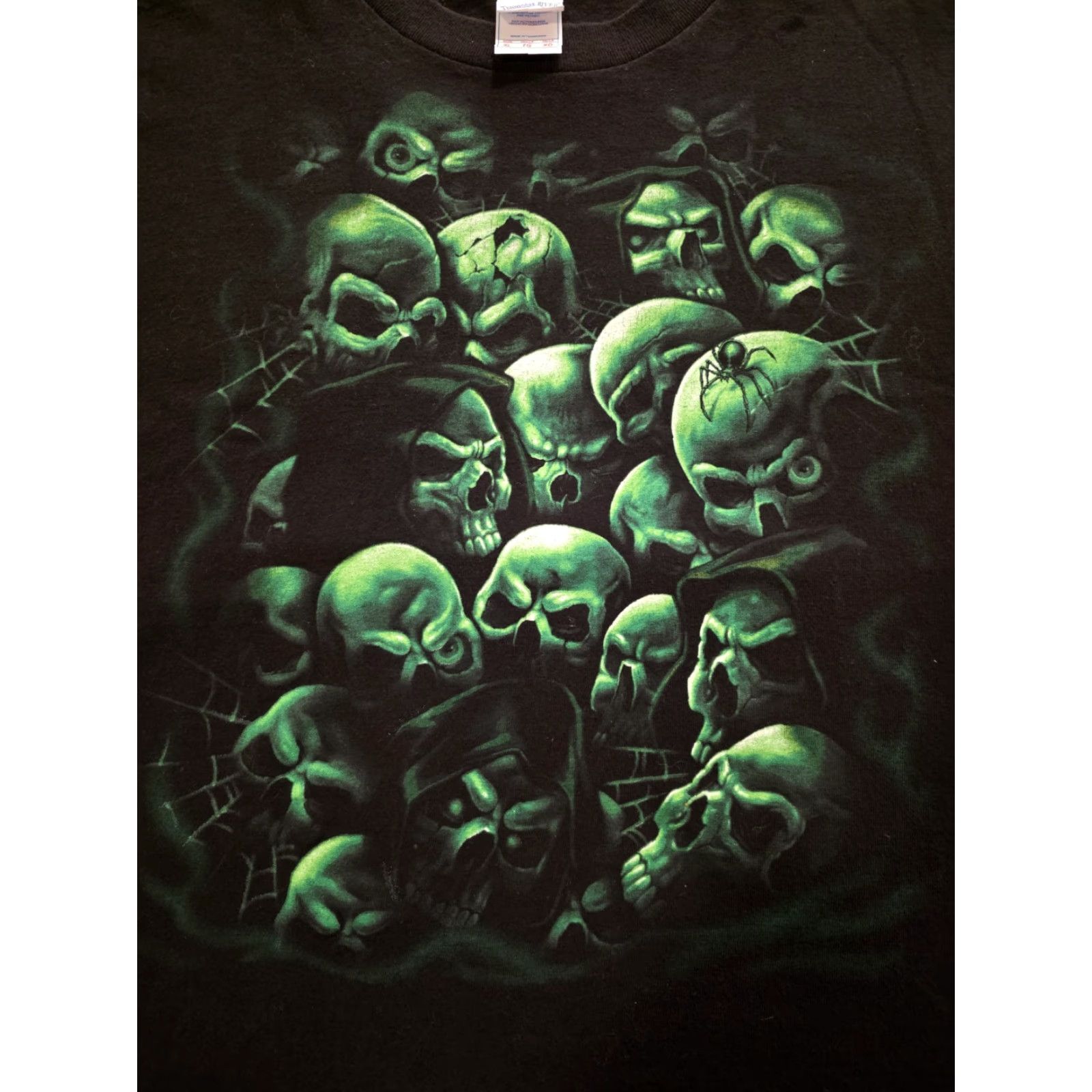 Vintage VINTAGE Tennessee River Skull Pile Stack T Shirt Black Grunge Mens XL Size US XL / EU 56 / 4 - 2 Thumbnail