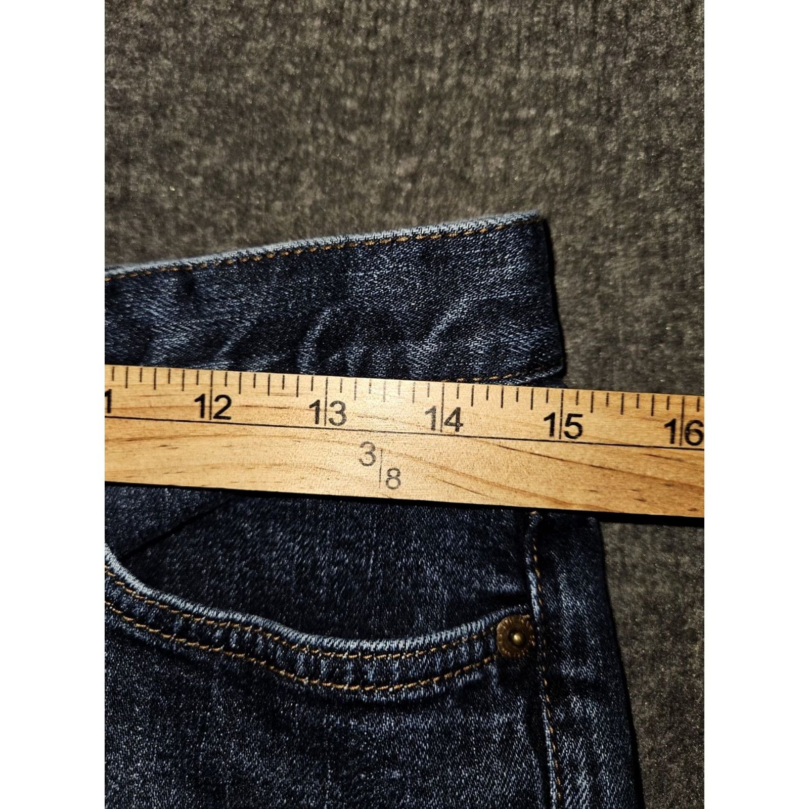 Ralph Lauren VINTAGE Lauren Ralph Lauren Bootcut Jeans Women 6 Blue Mid Rise 29 Inseam Regular Fit City 90s Preppy Logo Button Zipper Size 28" / US 6 / IT 42 - 3 Thumbnail