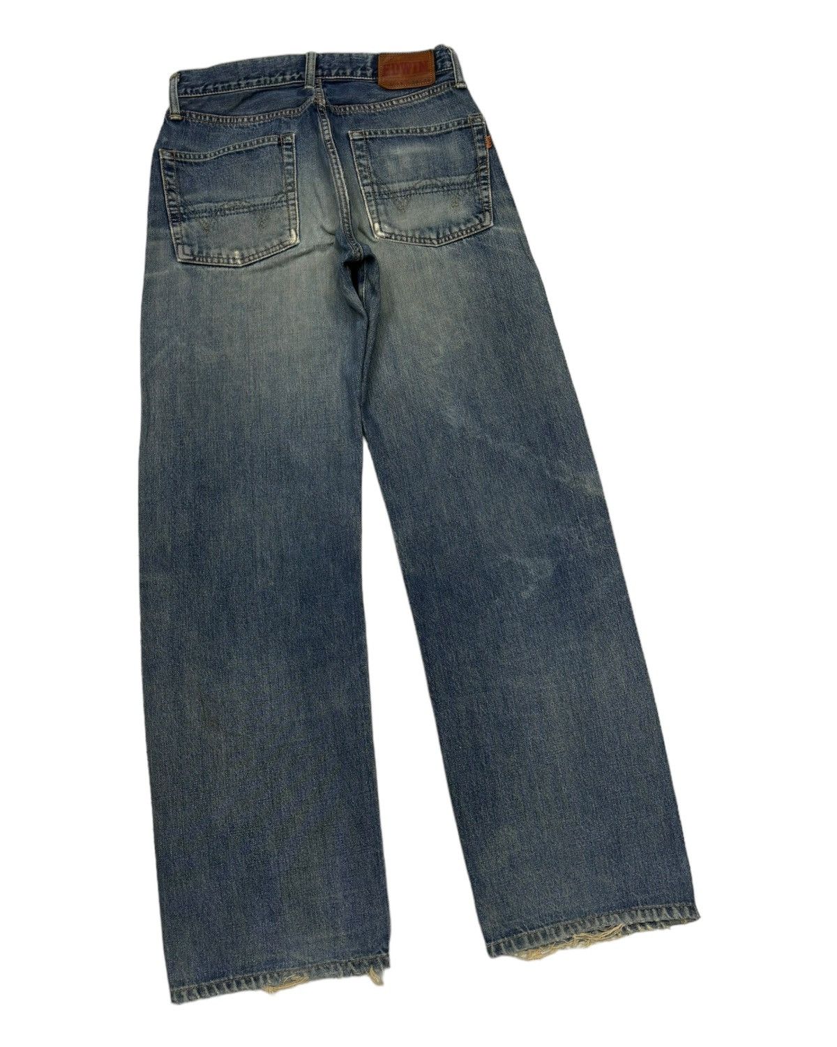 Edwin VINTAGE EDWIN 505x SELVEDGE BAGGY DISTRESS DENIM JEANS Size US 28 / EU 44 - 4 Thumbnail