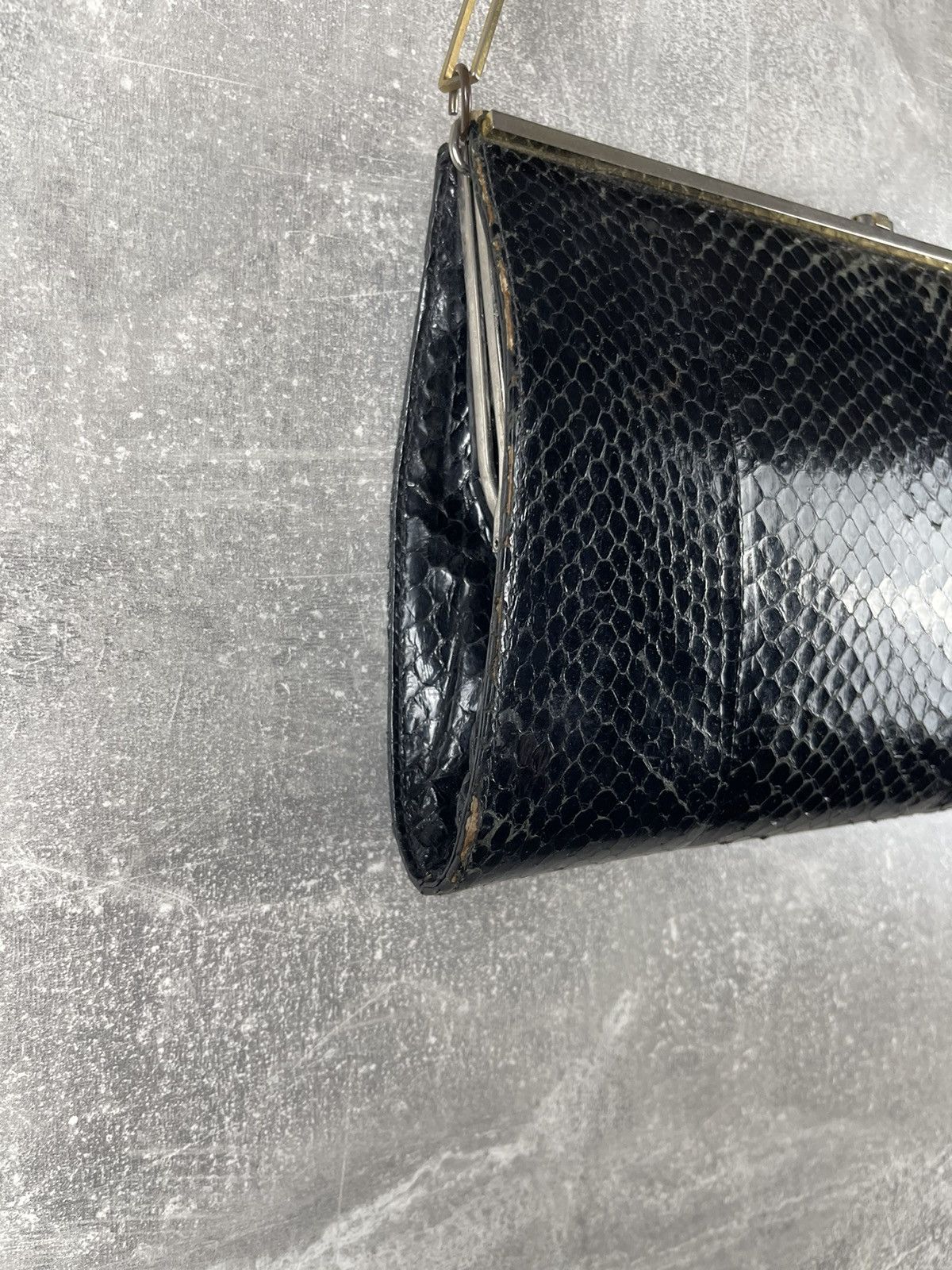 Vintage Linea Giemme Vintage 1970 Snake skin Evening Clutch Bag Size ONE SIZE - 4 Thumbnail