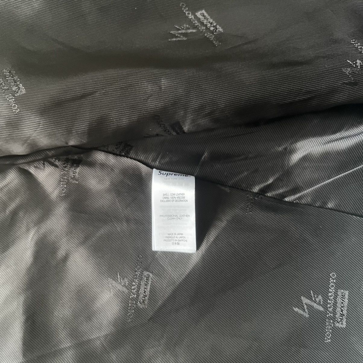Supreme × Yohji Yamamoto Supreme Y’s by Yohji Yamamoto Leather Jacket White XL Bladee Size US XL / EU 56 / 4 - 11 Thumbnail