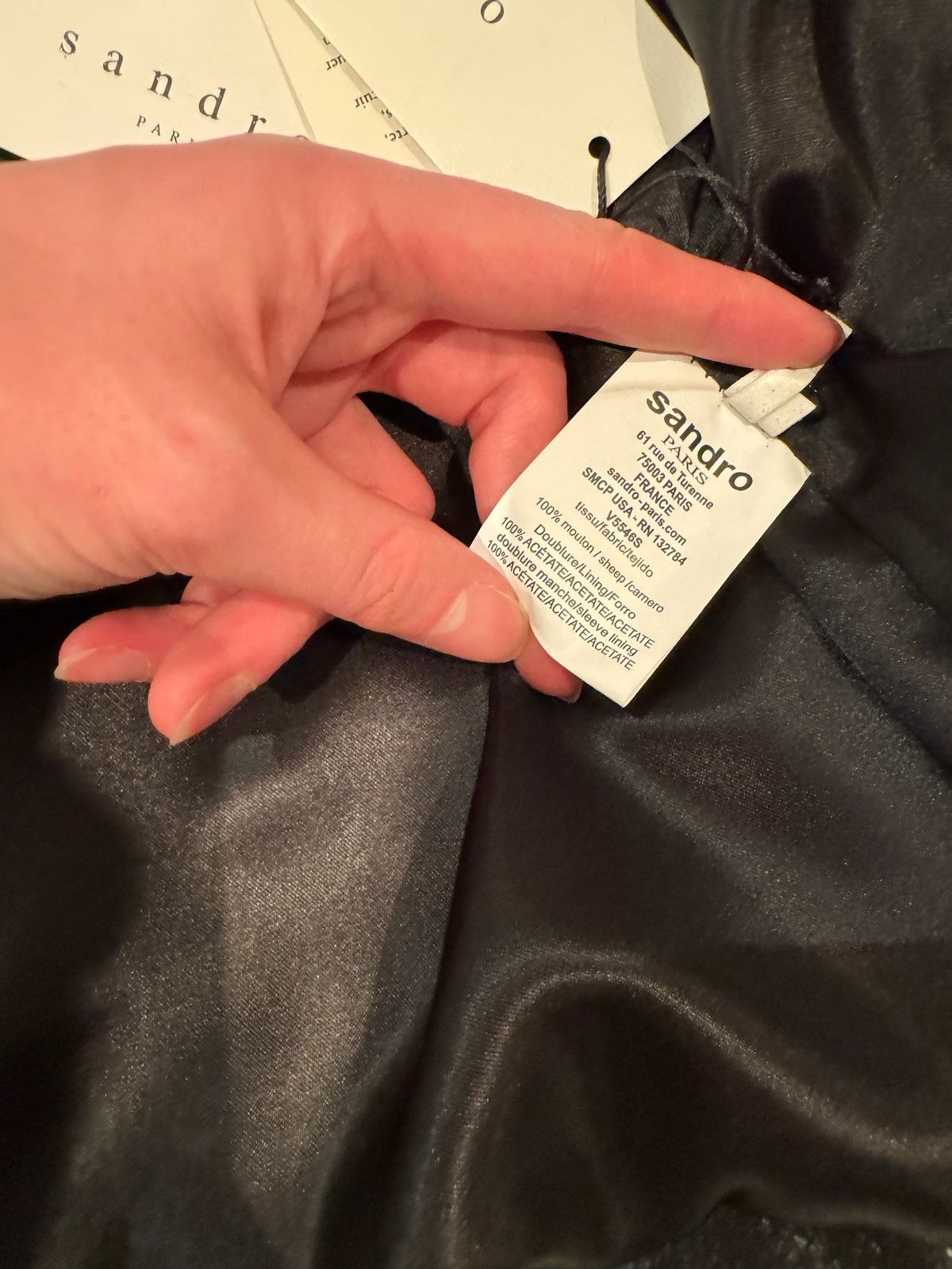 Sandro Sandro Paris Men’s Leather Jacket Size US M / EU 48-50 / 2 - 6 Thumbnail