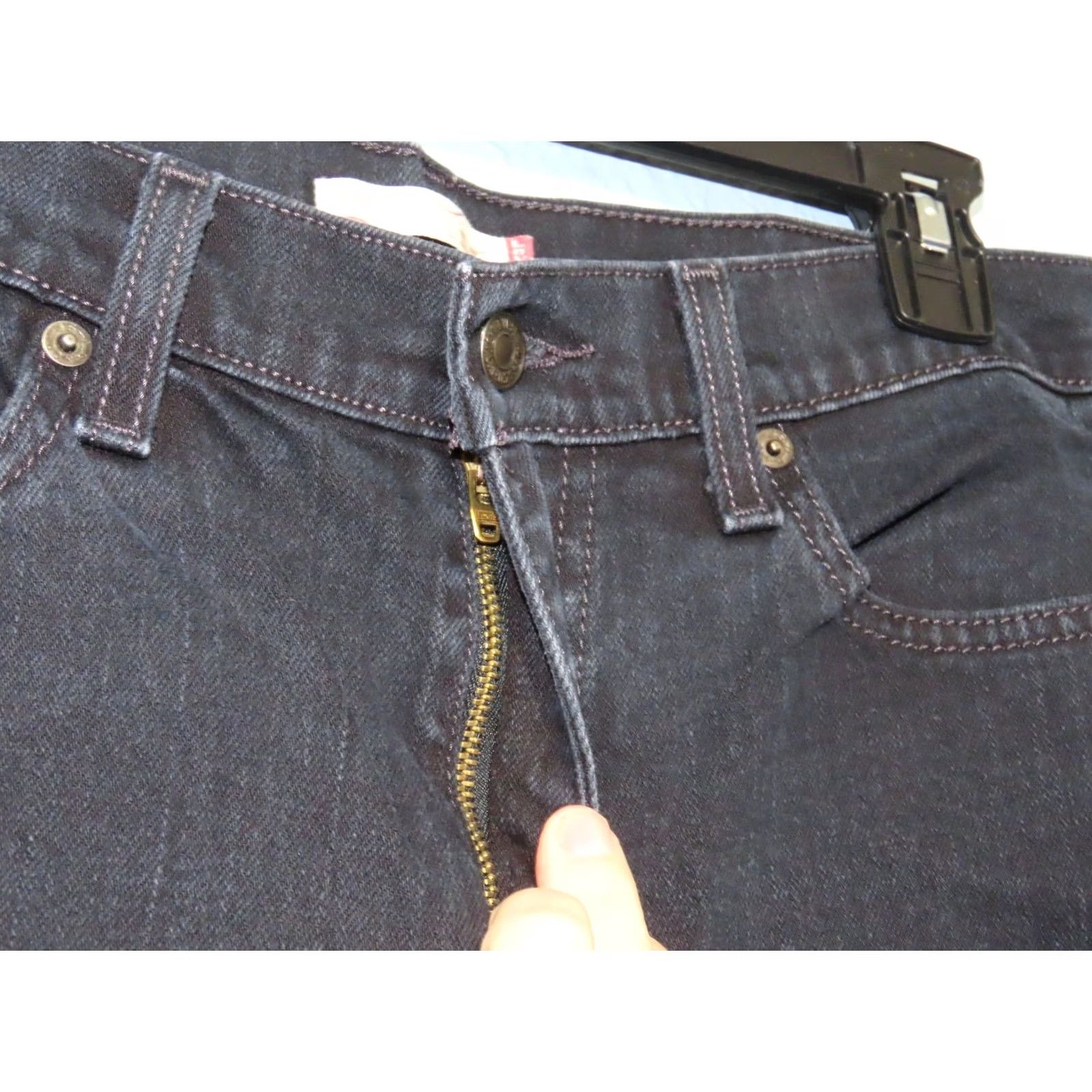 Levi's Levi's 515 Boot Cut Jeans Women's 10L Black Mid-Rise Denim Cotton Blend Stretch 28in Inseam Shoes 32in Waist Size 32" / US 10 / IT 46 - 5 Thumbnail