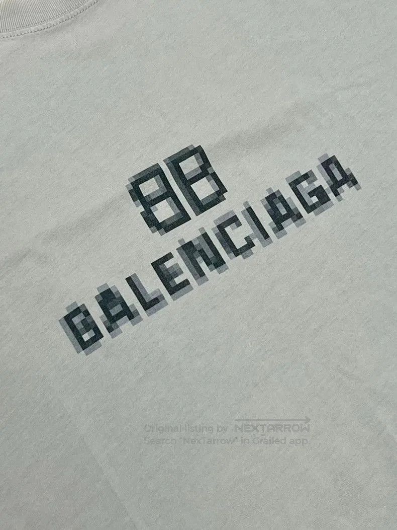 Balenciaga Balenciaga Gray Distressed Short Sleeve Tee. Size US XS / EU 42 / 0 - 2 Thumbnail