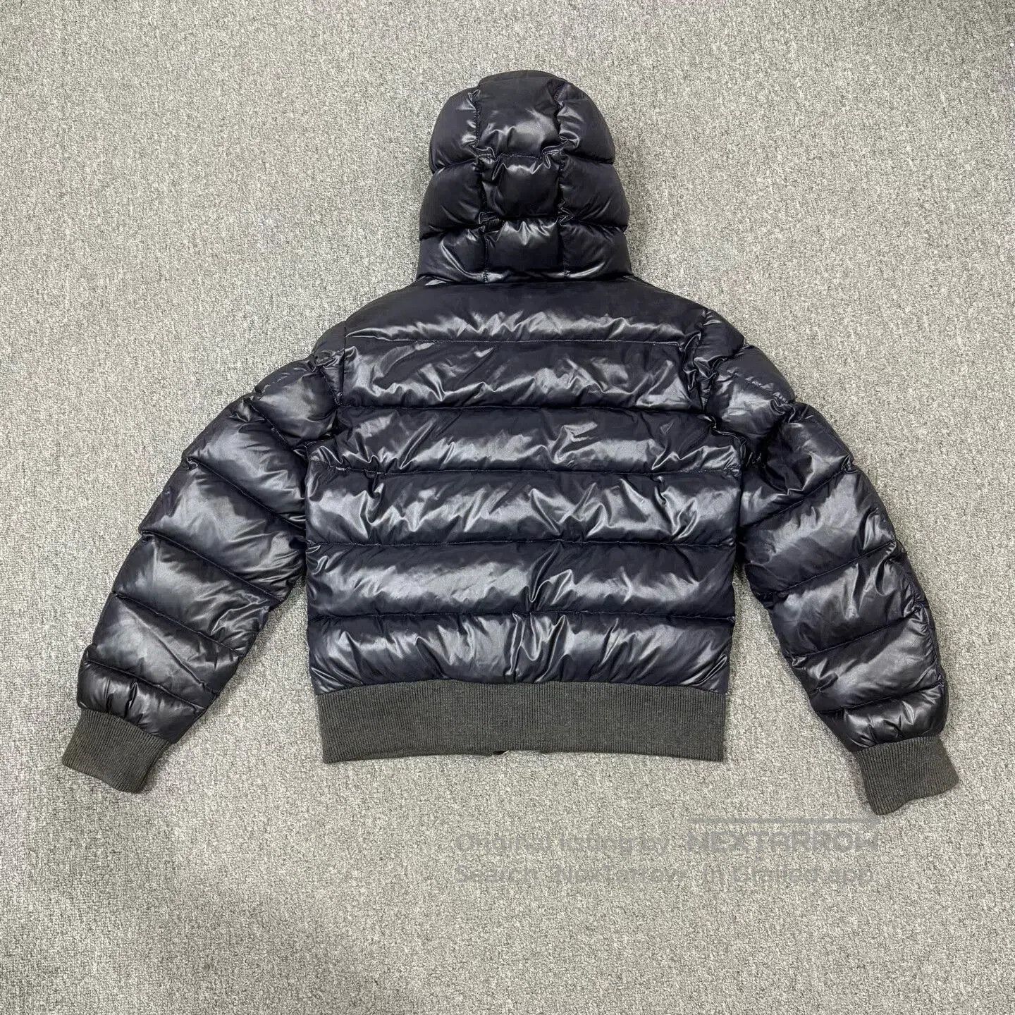 Moncler dark blue shiny puffer jacket by Moncler. Size US M / EU 48-50 / 2 - 2 Thumbnail