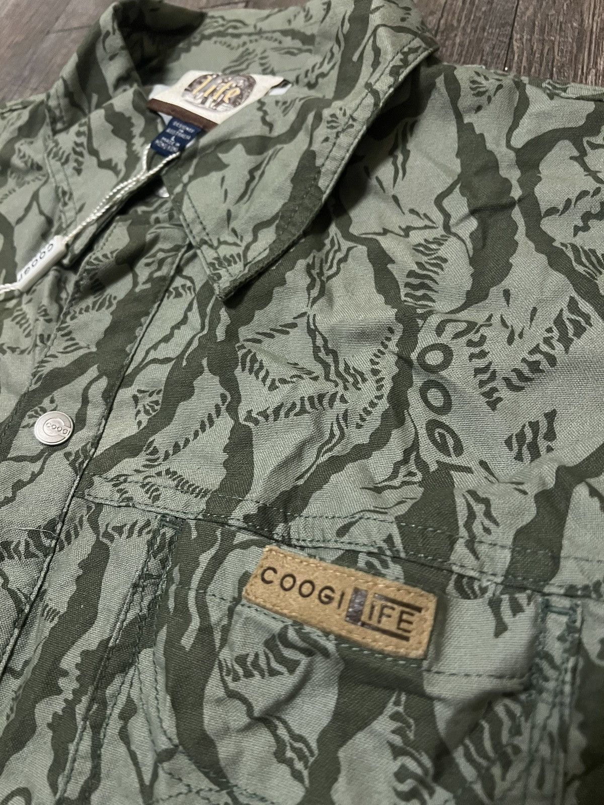 Coogi × Vintage Vintage Coogi Life Safari Camo Vest Size Large Size US L / EU 52-54 / 3 - 2 Thumbnail