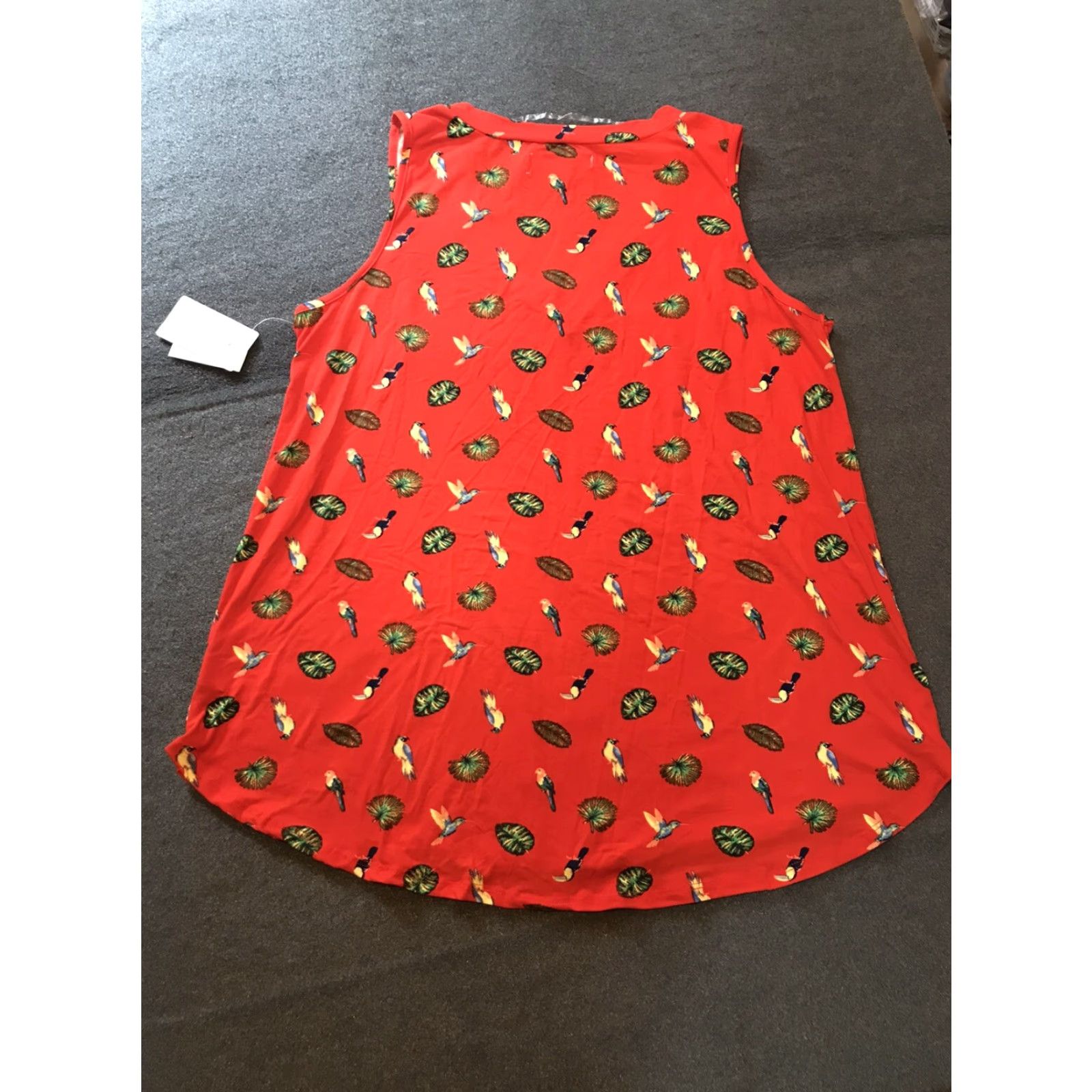 Vintage New York Laundry Women's Tunic Size L Red Sleeveless Casual Breathable All Seasons 90s Inspired Size L / US 10 / IT 46 - 2 Thumbnail