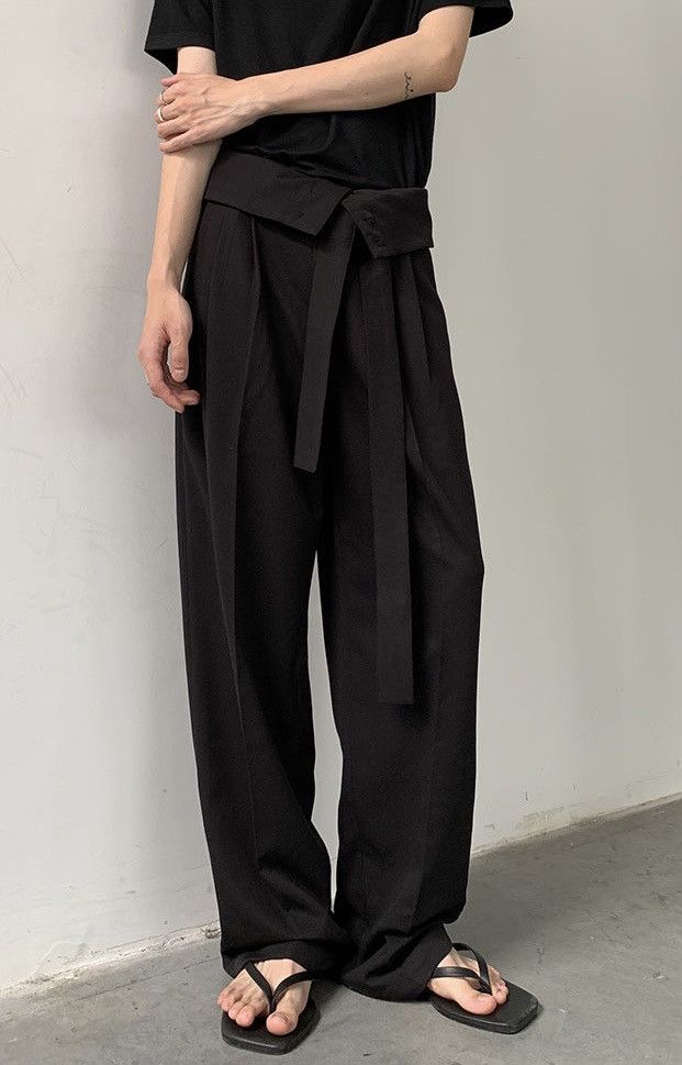 Japanese Brand × Vintage Cleanfit retro folded flap high waisted pleated pants Size US 32 / EU 48 - 6 Thumbnail
