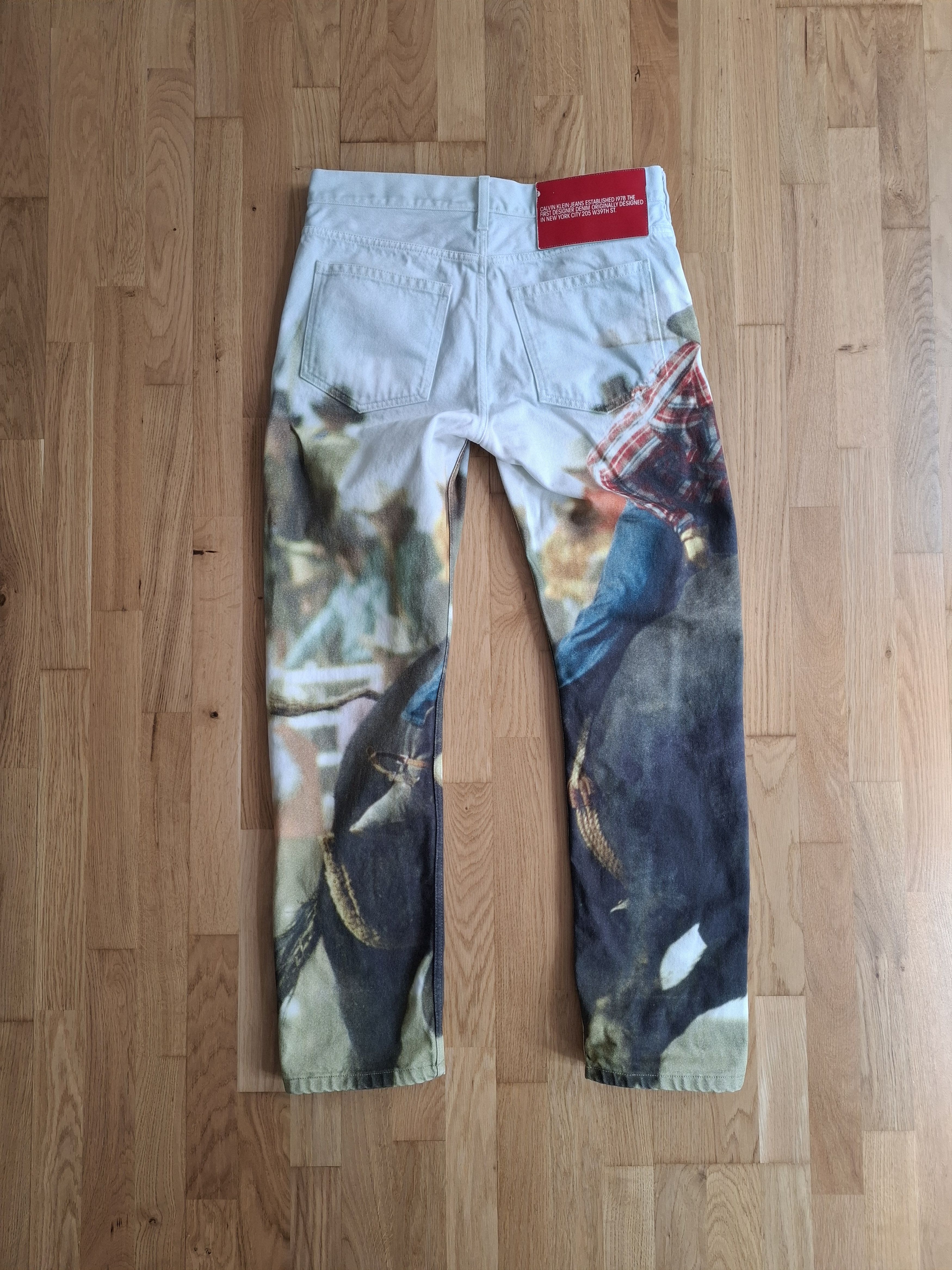 Calvin Klein 205W39NYC SS18 rodeo-print denim jeans Size US 31 - 2 Thumbnail