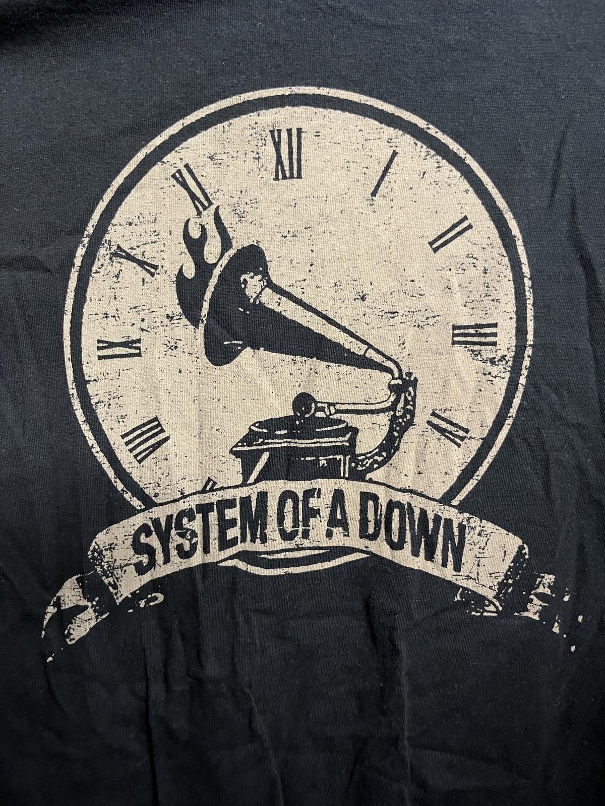 Designer Vtg Systemof a Down T-shirt - SOAD Toxicity Record Player -M Size US M / EU 48-50 / 2 - 3 Thumbnail