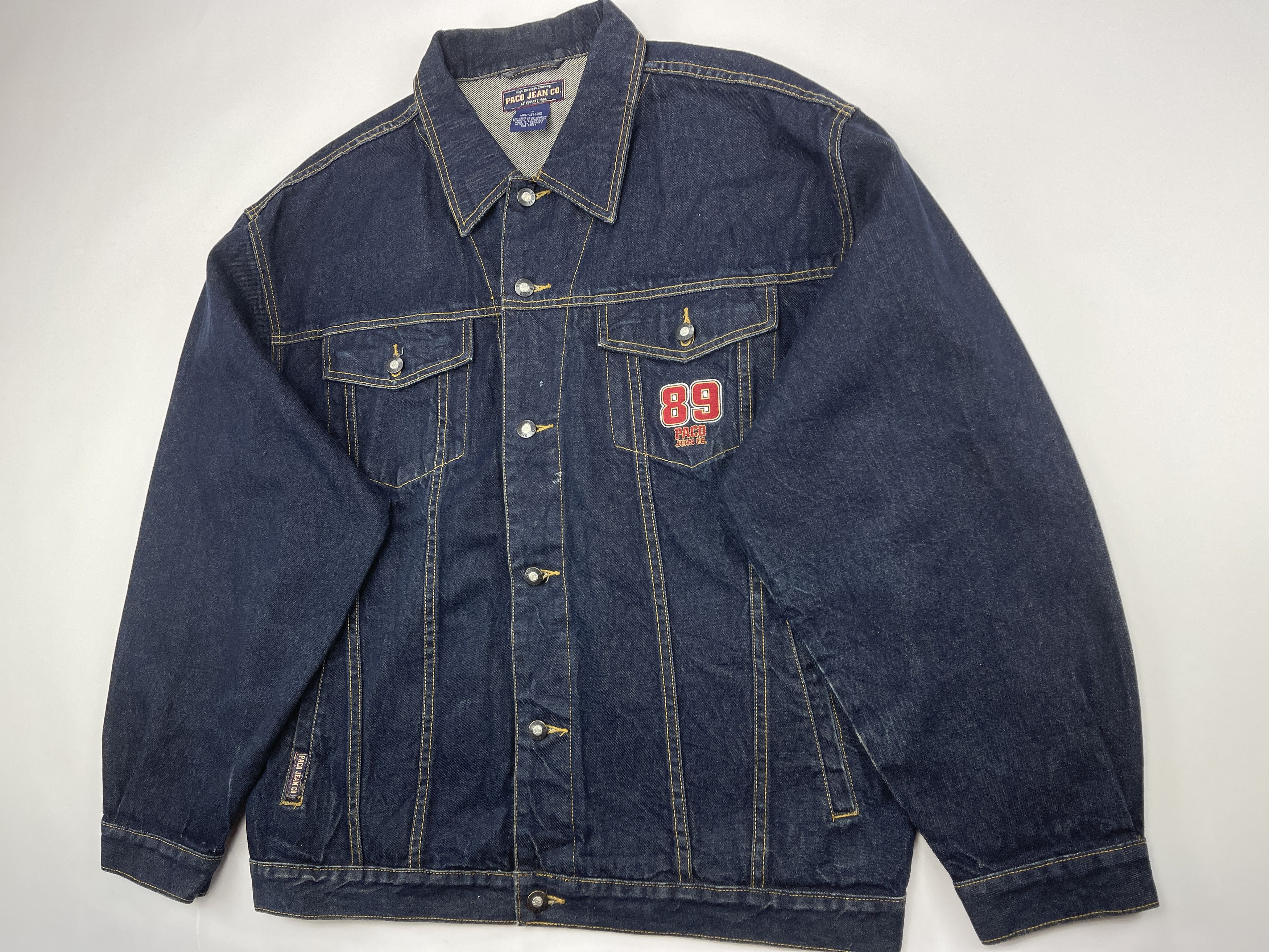 Vintage Paco jacket, Paco Sport, vintage denim jacket, 90s hip hop L Size US L / EU 52-54 / 3 - 10 Thumbnail