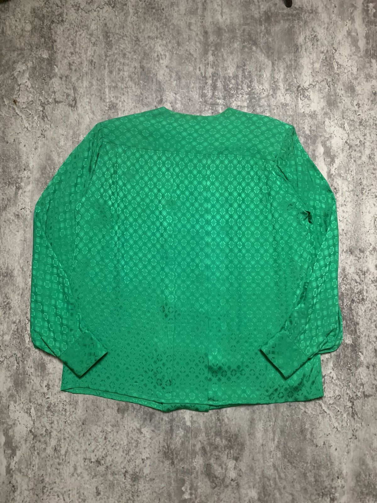 Celine Celine Double Pleated Green Monogram Patterned Size M / US 6-8 / IT 42-44 - 4 Thumbnail