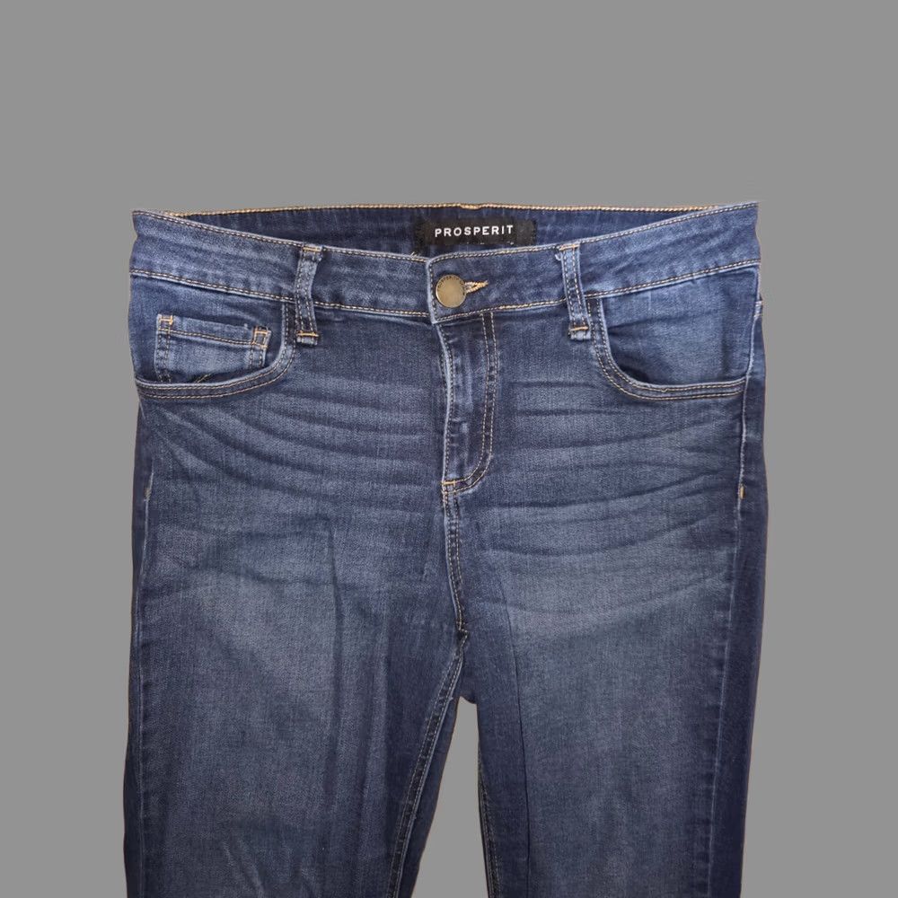 Denime Prosperit Jeans Women's Size 28 Blue Denim 5-Pocket Low Rise Ankle Stretch Cotton Shirt? Size 28" / US 6 / IT 42 - 1 Thumbnail