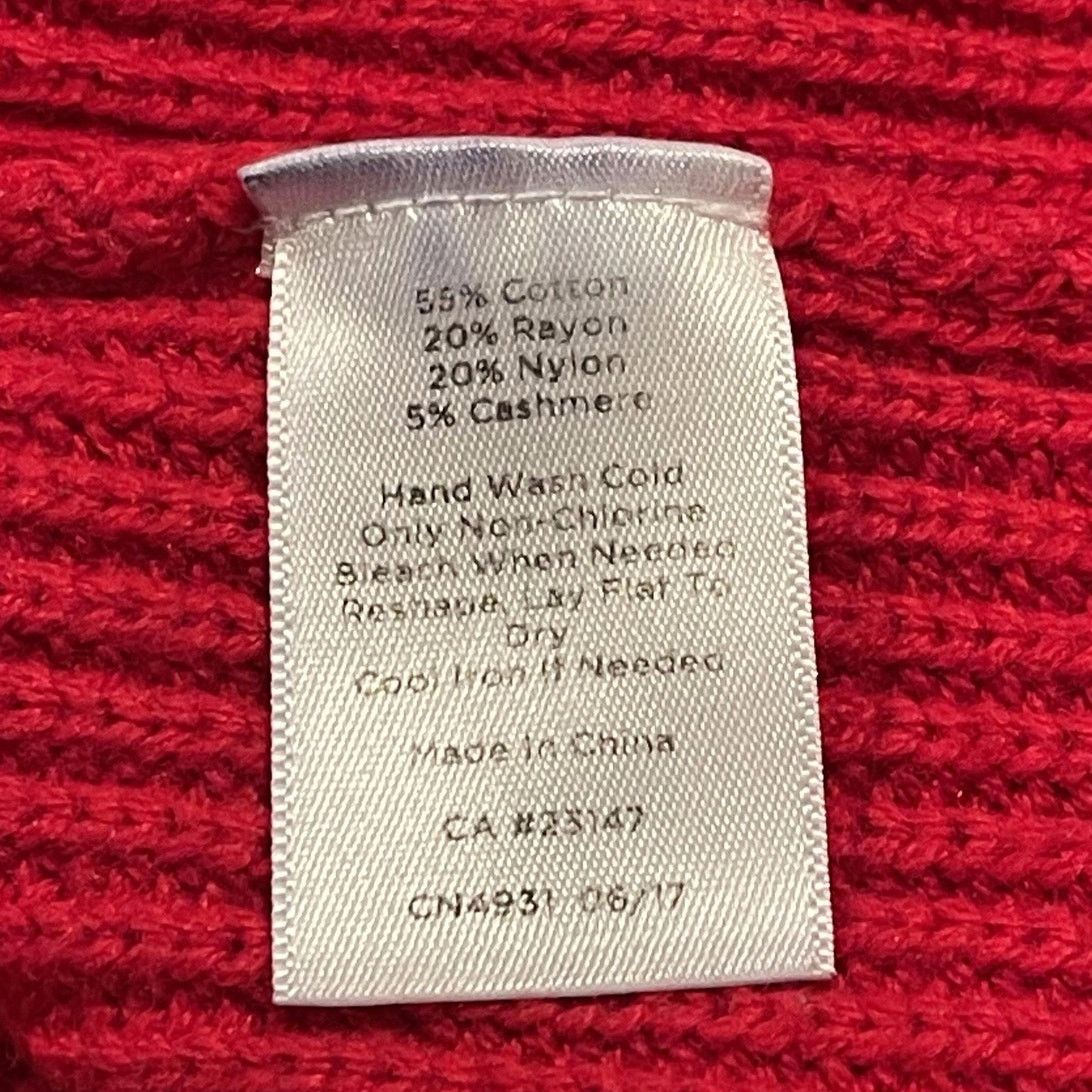 Other Talbots Sweater Cable Minimalist Preppy Holiday Red Small Size S / US 4 / IT 40 - 4 Thumbnail