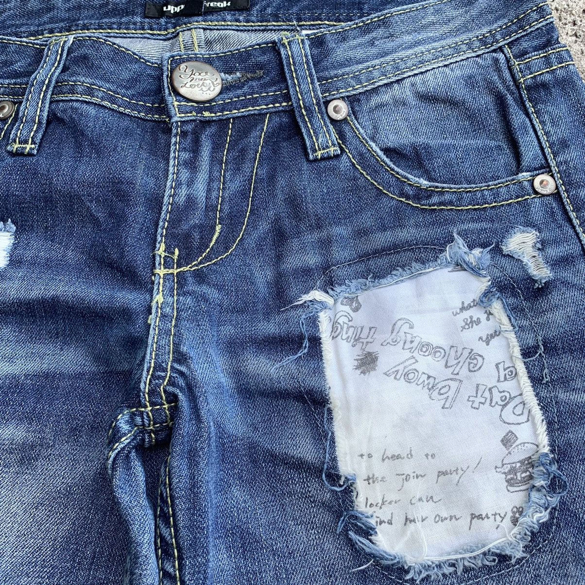Japanese Brand Vintage Y2K Japan Ripped Distressed Denim Jeans W30 Size US 30 / EU 46 - 9 Thumbnail