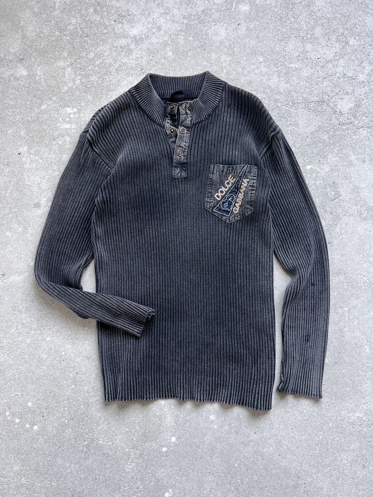Dolce & Gabbana Vintage Dolce Sweater Gradient Grey Size US L / EU 52-54 / 3 - 11 Thumbnail